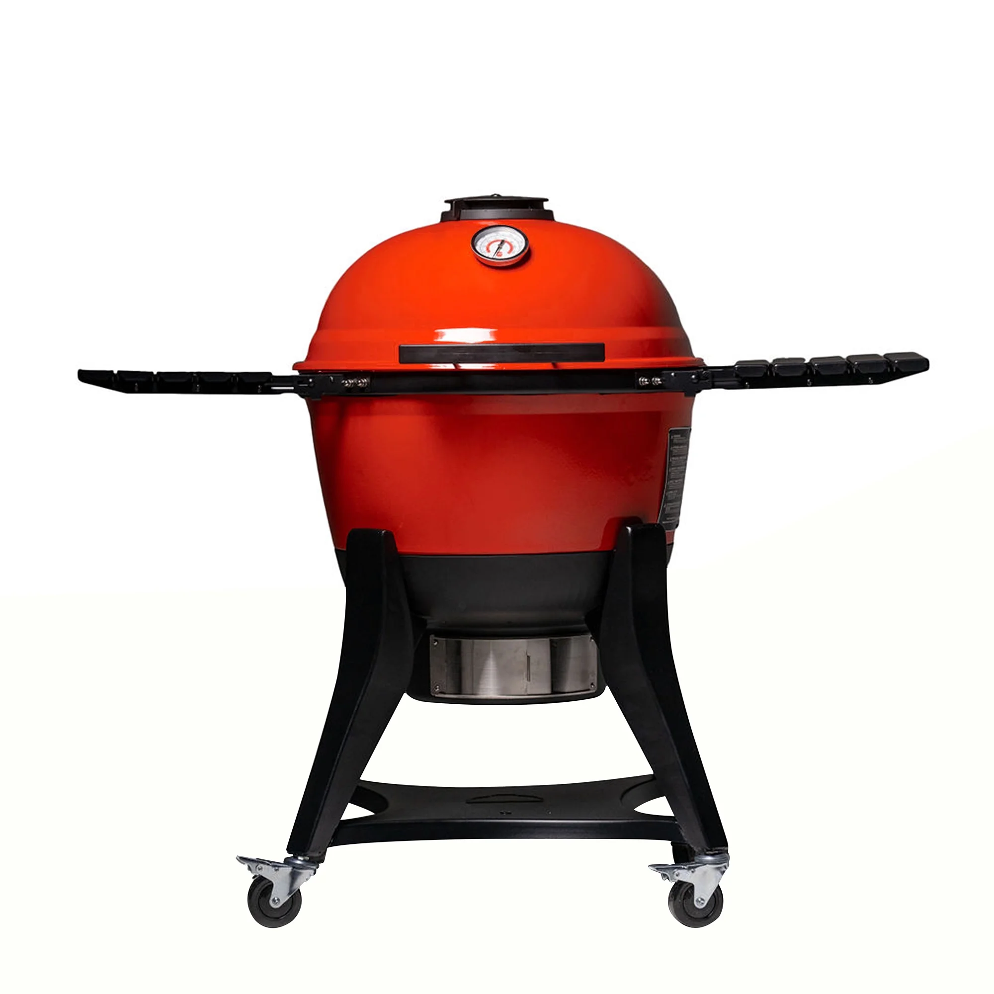 Kamado Joe Kettle Joe 22 in. Charcoal Grill in Red with Hinged Lid, Cart, and Side Shelves - UZIS Sports