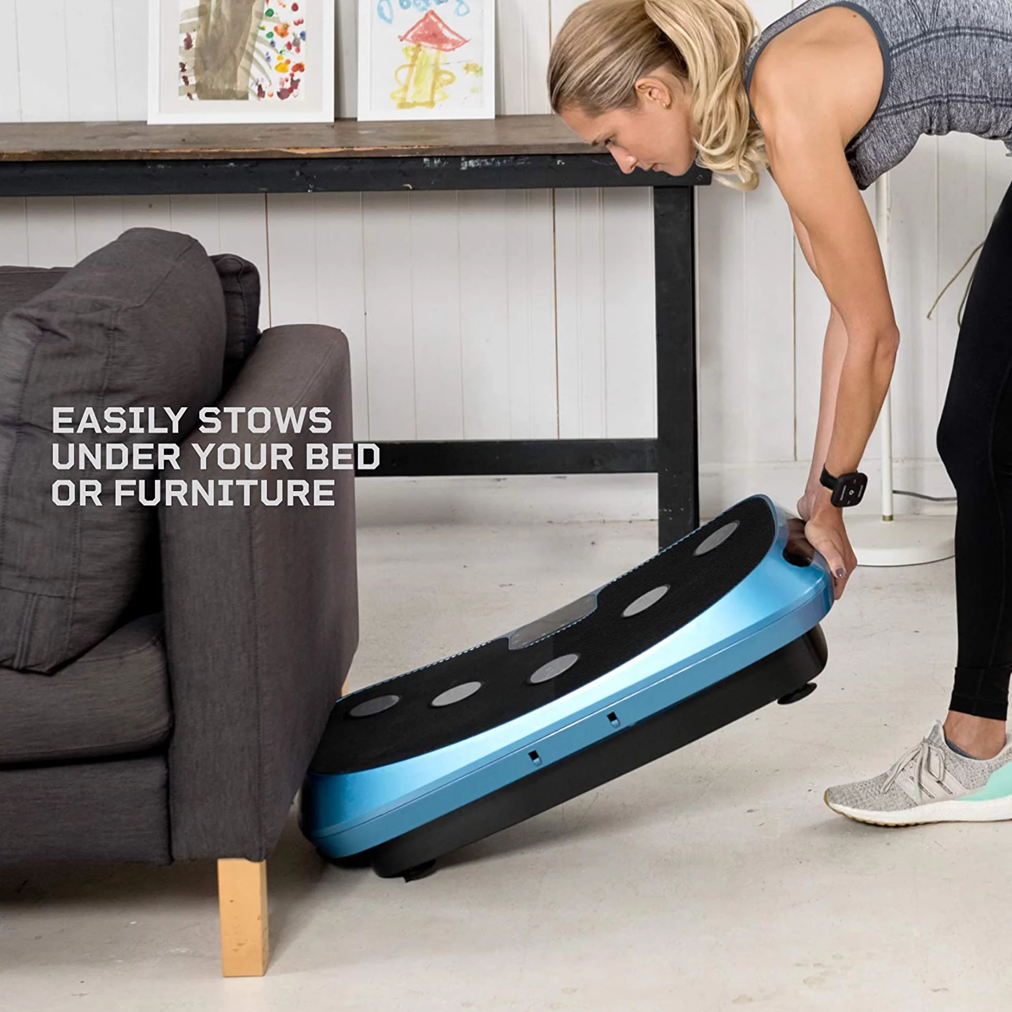 LifePro Rumblex 4D Triple Oscillation Vibration Plate Home Workout Equipment, Blue - UZIS Sports