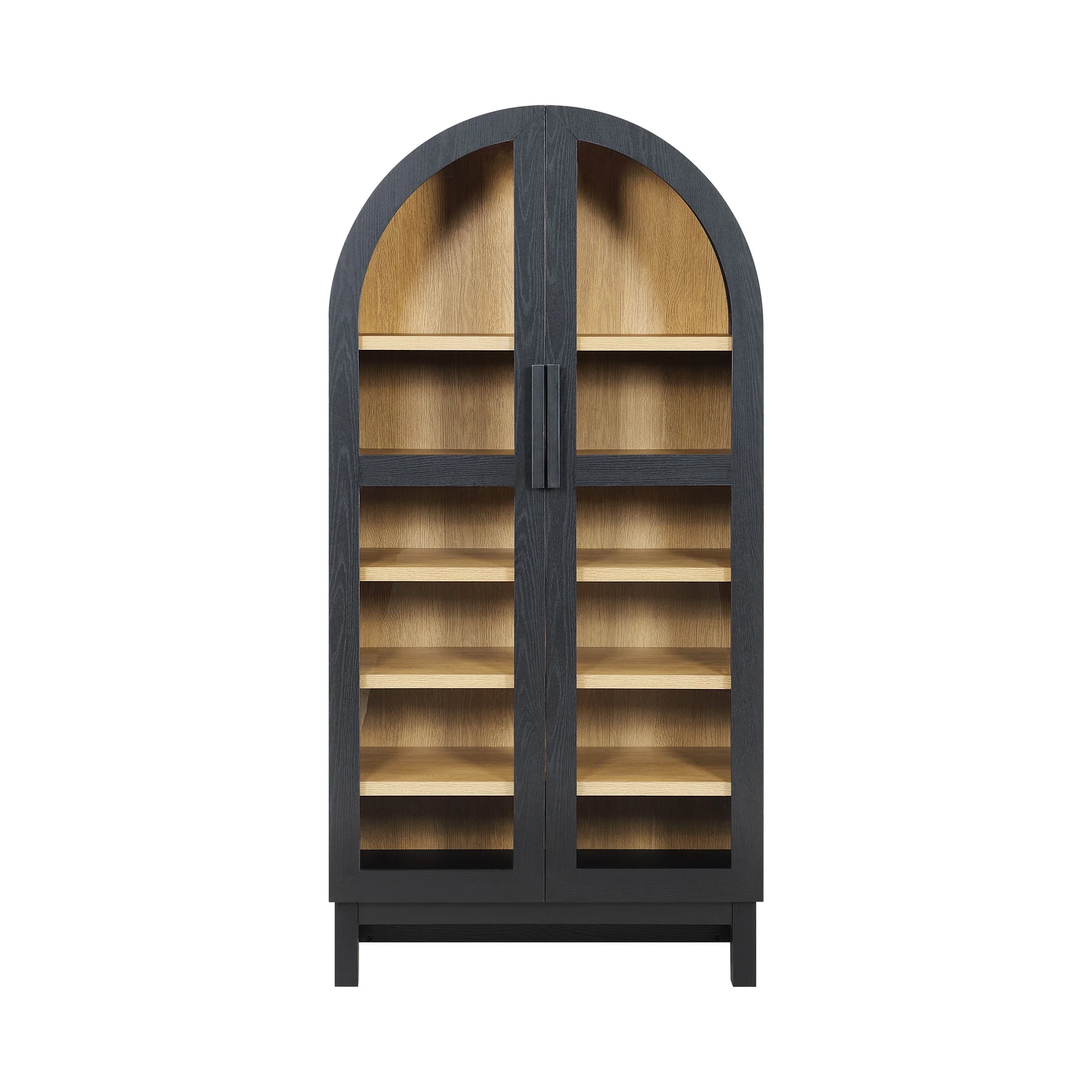Better Homes & Gardens Juliet Solid Wood Frame Arc Cabinet, Black Finish - UZIS Sports