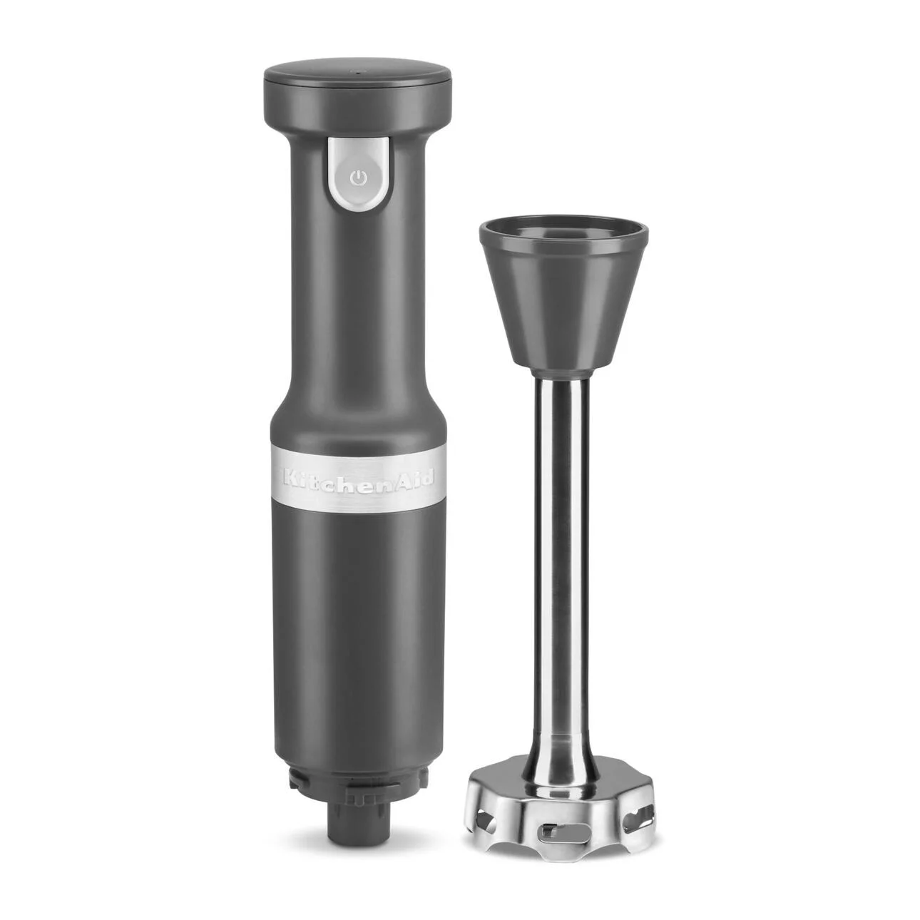KitchenAid Cordless Variable Speed Hand Blender with Chopper and Whisk Attachment, Charcoal Grey, KHBBV83 - UZIS Sports
