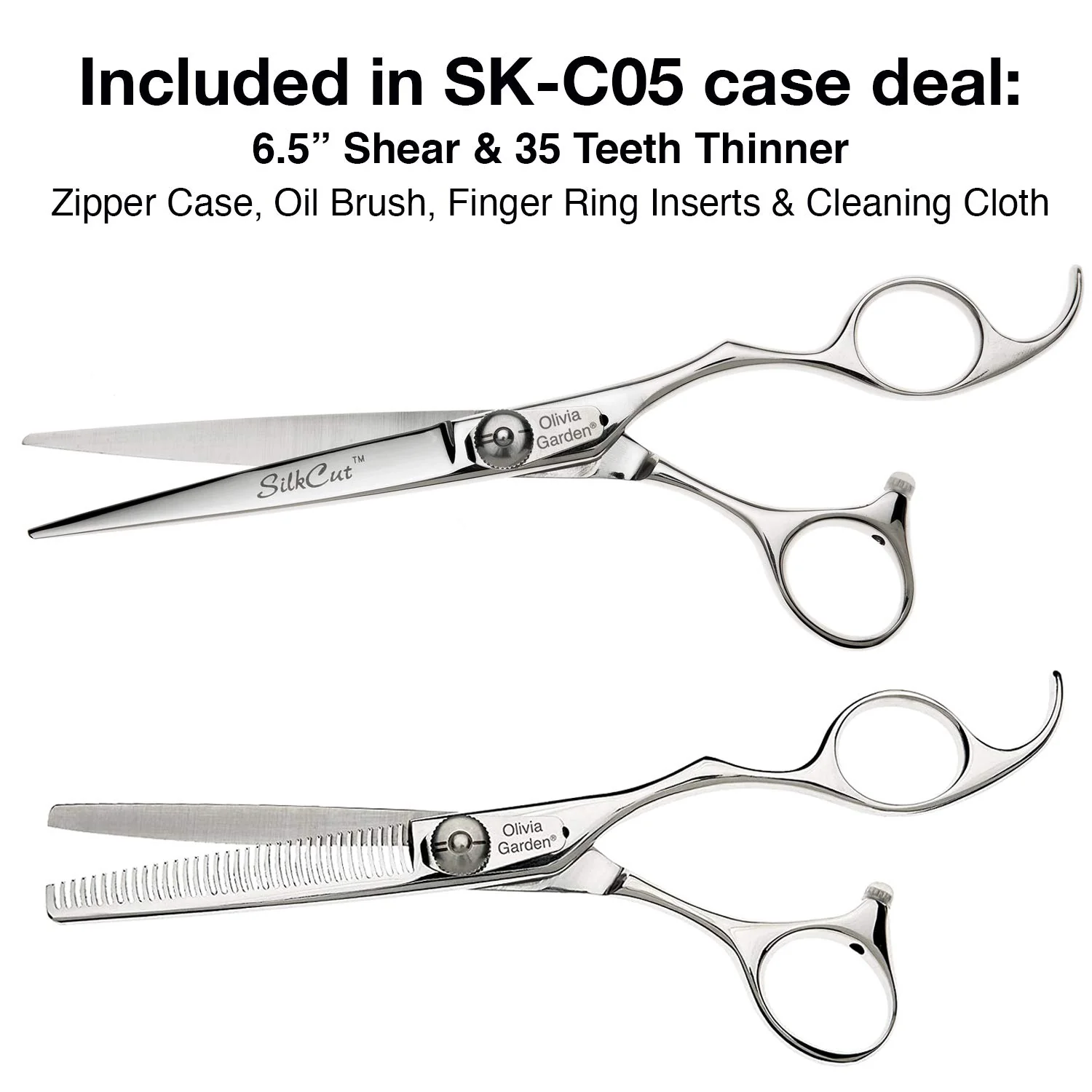 Olivia Garden SilkCut Professional Hairdressing Shear and Thinner Case - UZIS Sports