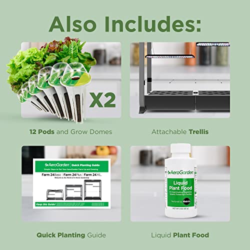 AeroGarden Farm 24Plus Salad Black - UZIS Sports