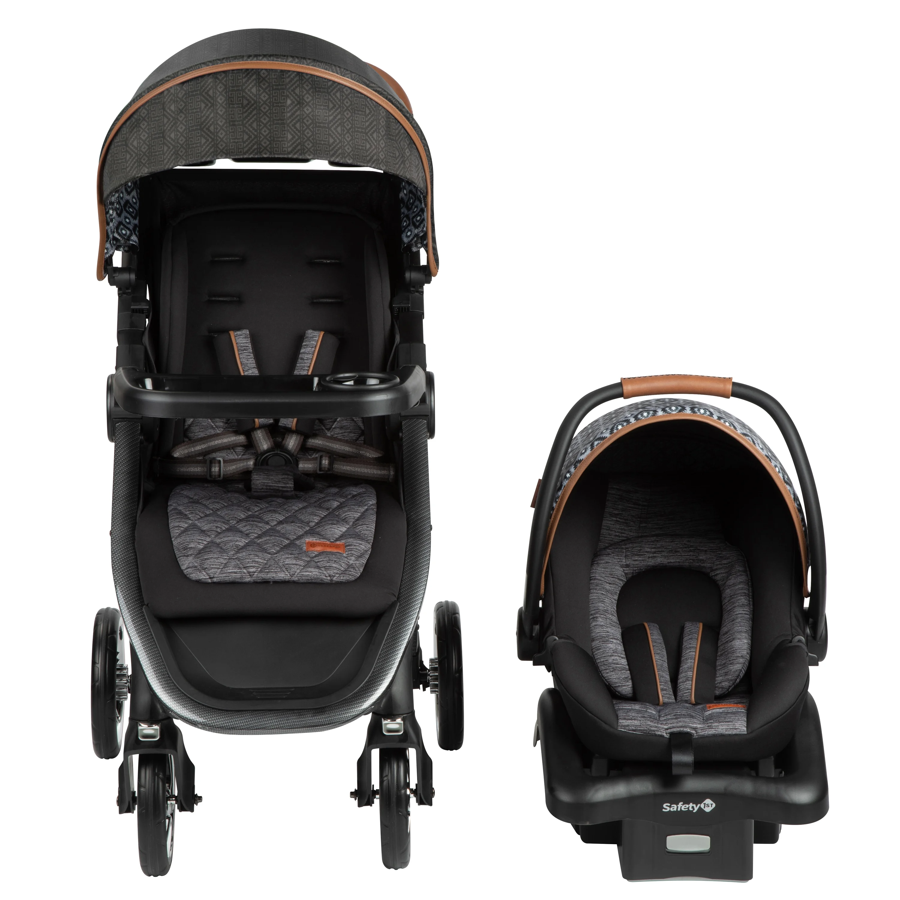 Monbebe Bolt Travel System Stroller and Infant Car Seat, Urban Boho - UZIS Sports