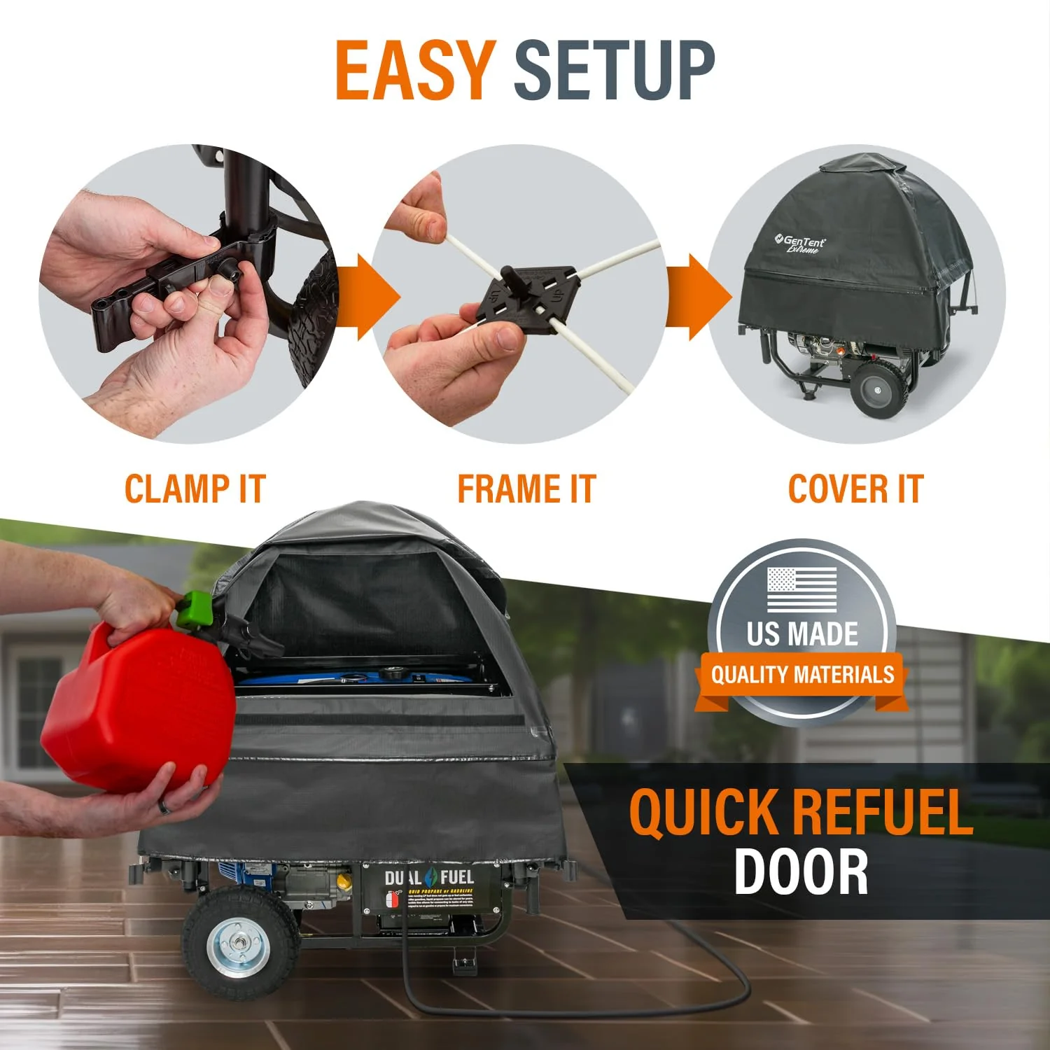 GenTent Generator Running Cover, Universal Kit - UZIS Sports