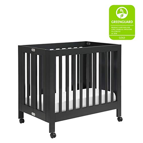 Babyletto Origami Mini Crib Black - UZIS Sports