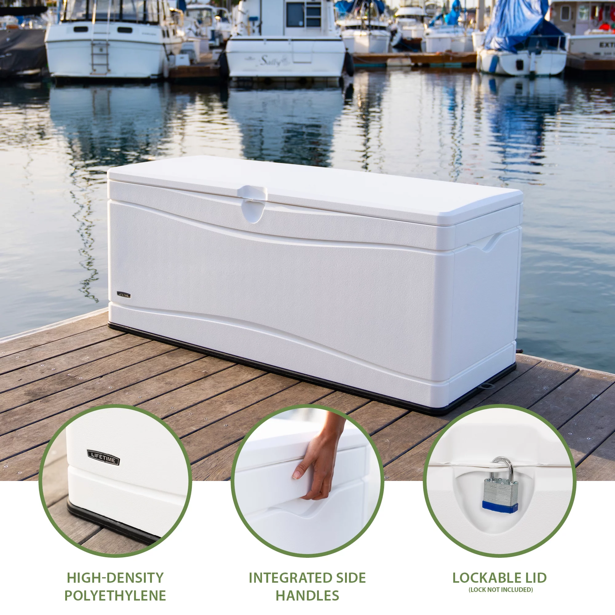 Lifetime Marine Dock Box (130 Gallon), 60348 - UZIS Sports