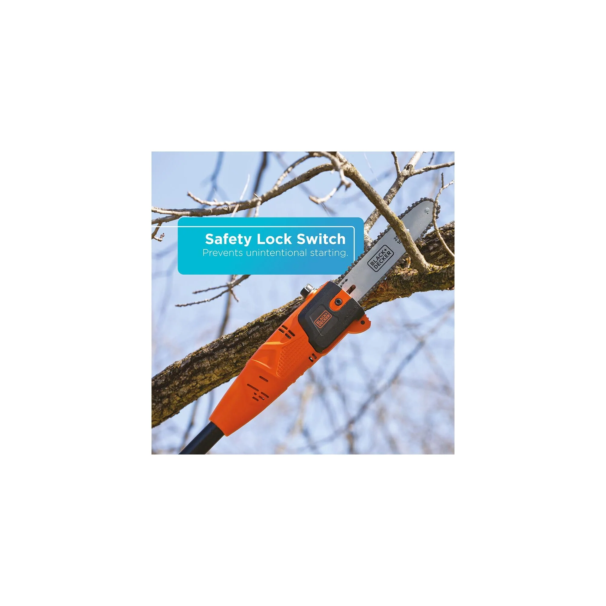 BLACK+DECKER Cordless 8 Inch 20V Max Pole Saw - UZIS Sports