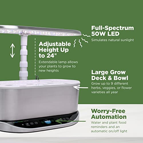 AeroGarden Bounty Elite Stainless Alexa Enabled - UZIS Sports