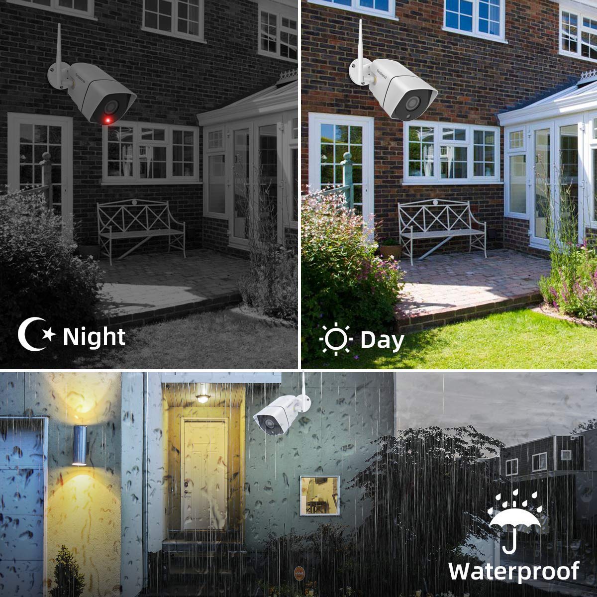 Firstrend 1080P 8CH Wireless Home Security Systems - UZIS Sports