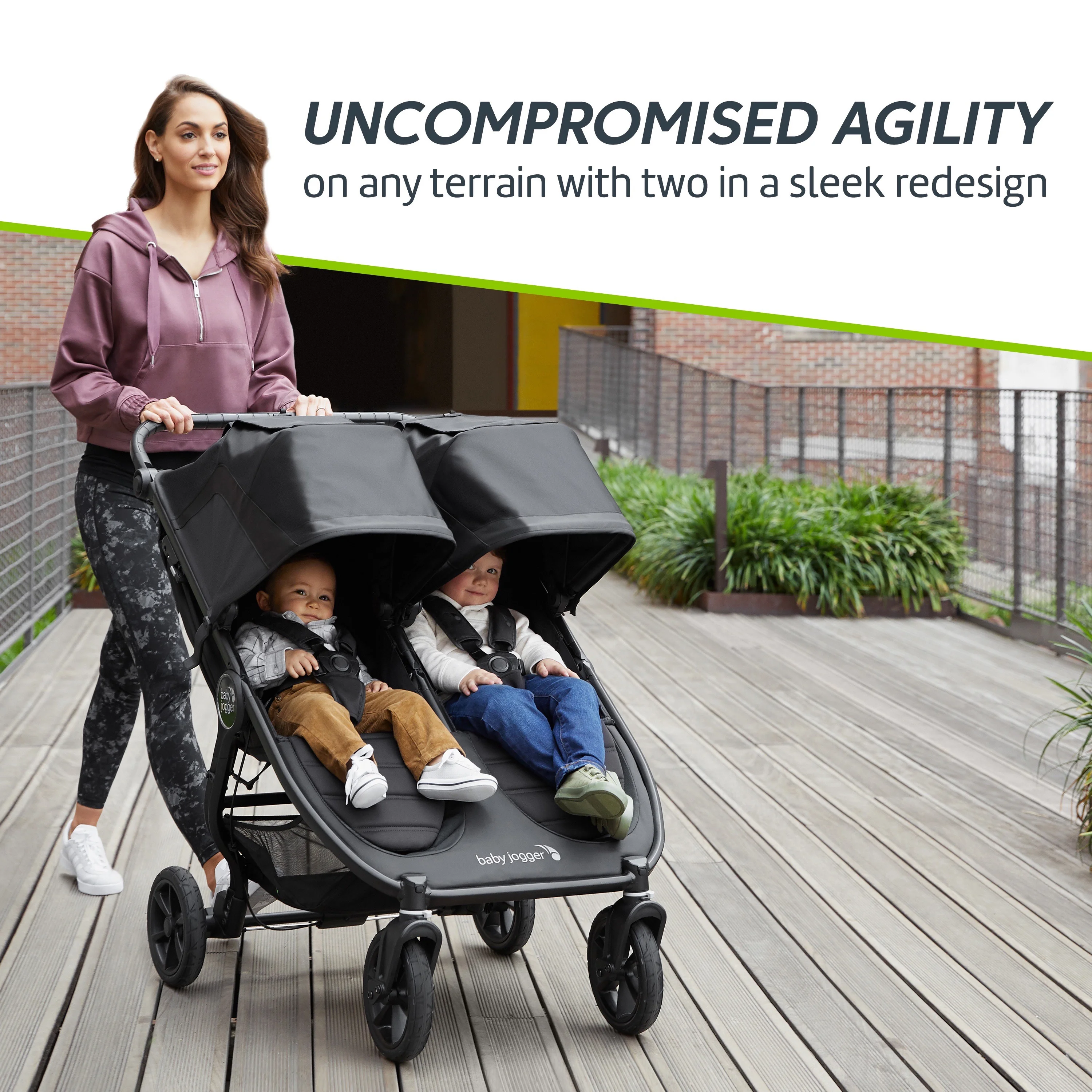 Baby Jogger® City Mini® GT2 Double Stroller, Jet - UZIS Sports