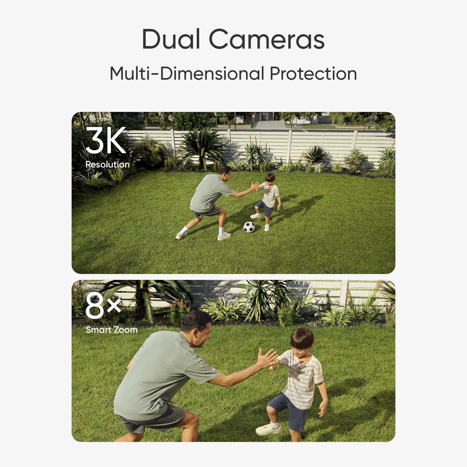 eufy Security Floodlight Camera E340 Wired Dual Camera, 360° Pan & Tilt, Wi-Fi 6, No Monthly Fee - UZIS Sports