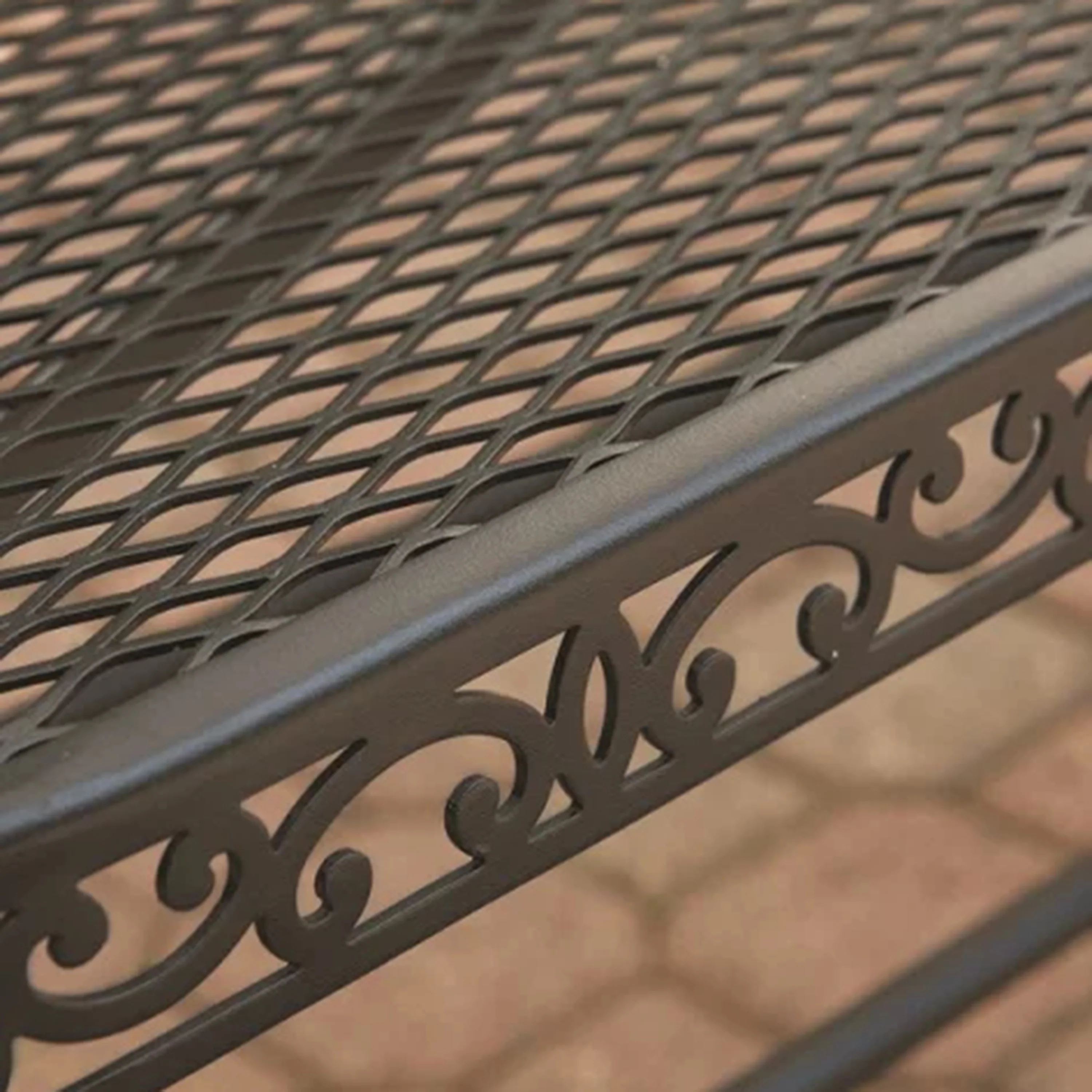 Better Homes & Gardens Clayton Court Outdoor Metal 3-Piece Bistro Set, Red Cushion, Spring Motion Chairs - UZIS Sports
