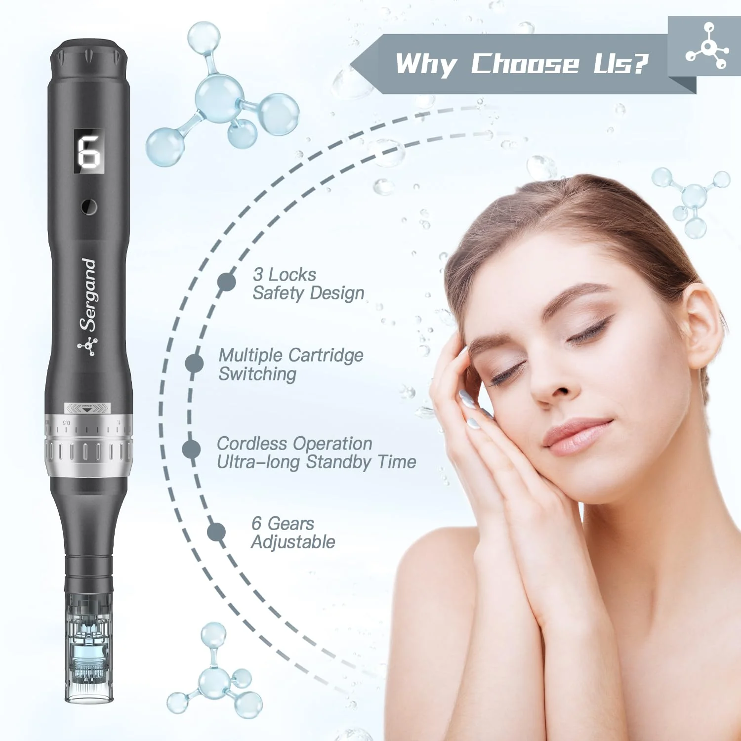Sergand Professional Cordless Microneedling Pen - UZIS Sports
