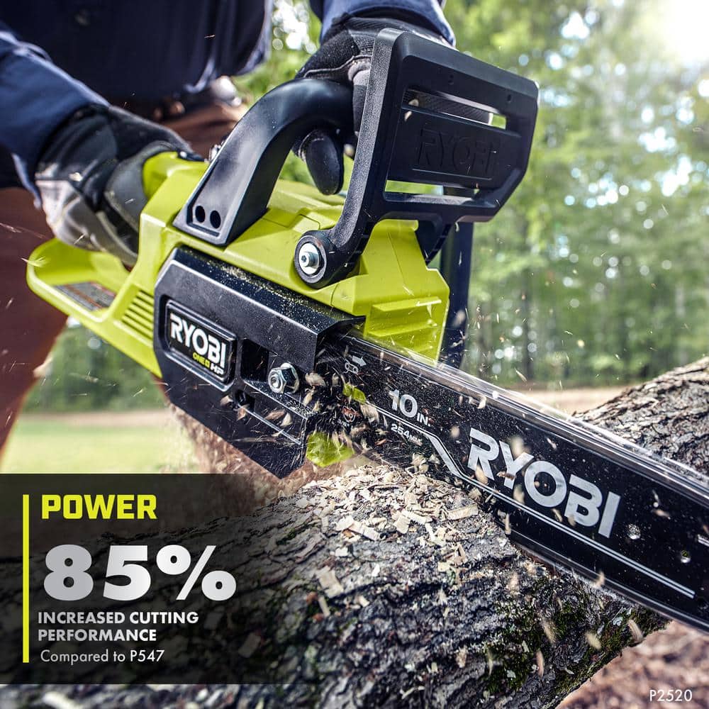 ONE+ HP 18V Brushless 10 in. Battery Chainsaw with 4.0 Ah Battery and Charger P2520 - UZIS Sports