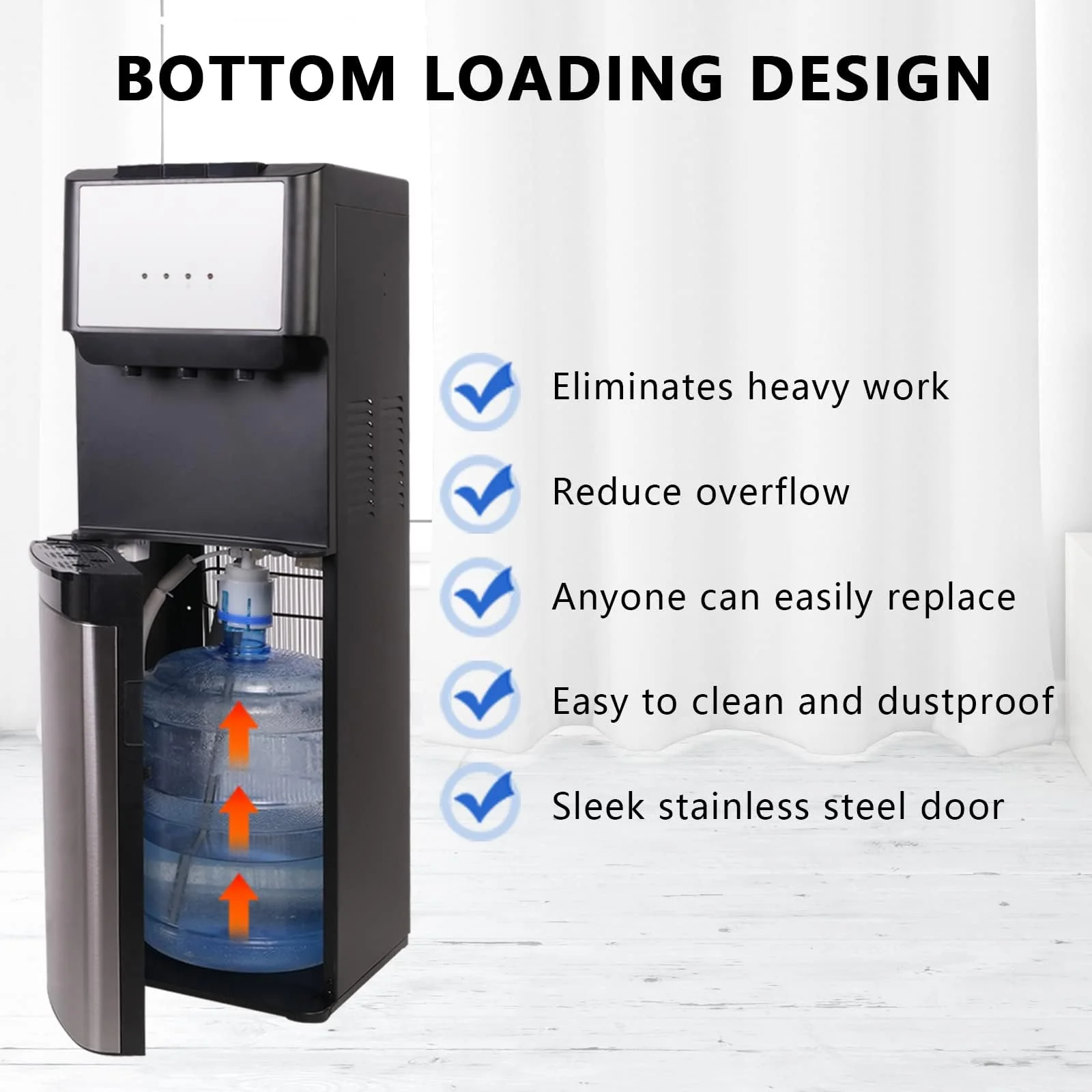 Bottom Loading Water Cooler Dispenser for 5 Gallon Bottles - UZIS Sports