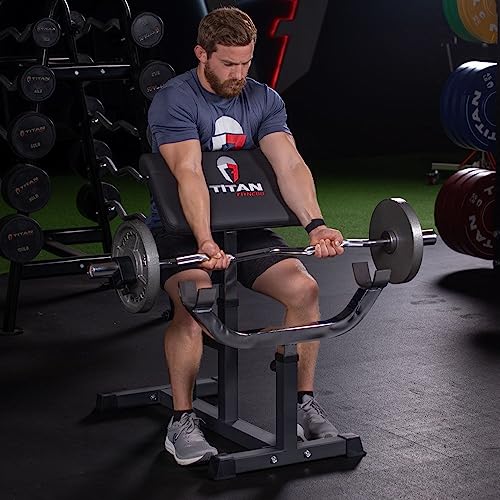 Titan Fitness Adjustable Preacher Equipment - UZIS Sports