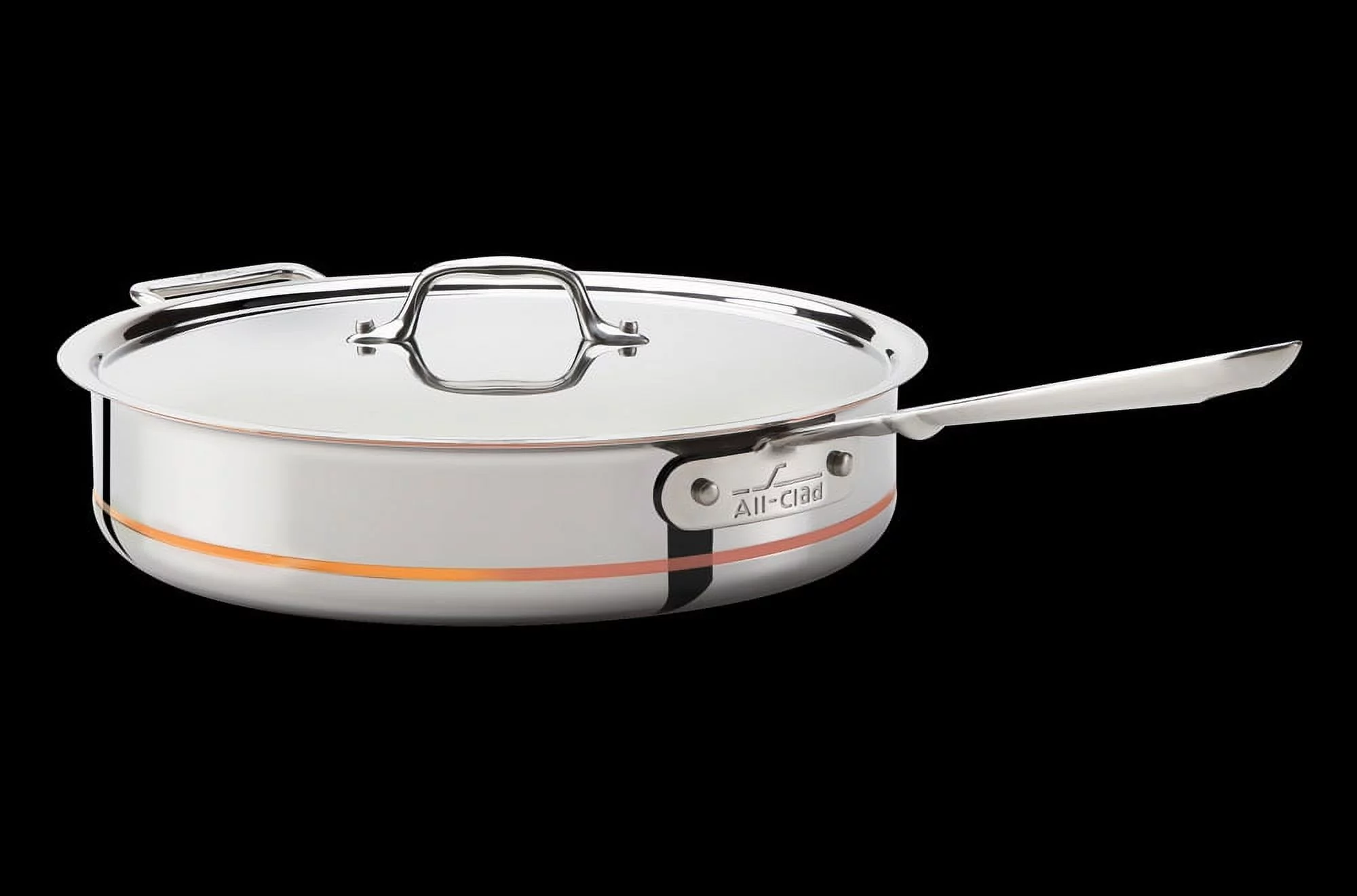 All-Clad 6405 SS COPPER CORE 5-Ply Bonded Dishwasher Safe 5-Quart Saute Pan with Lid Cookware, Silver - UZIS Sports