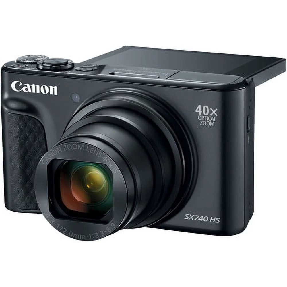 Canon PowerShot SX740 HS Digital Camera 40x Optical Zoom with 32GB Buzz-photo Kit - UZIS Sports