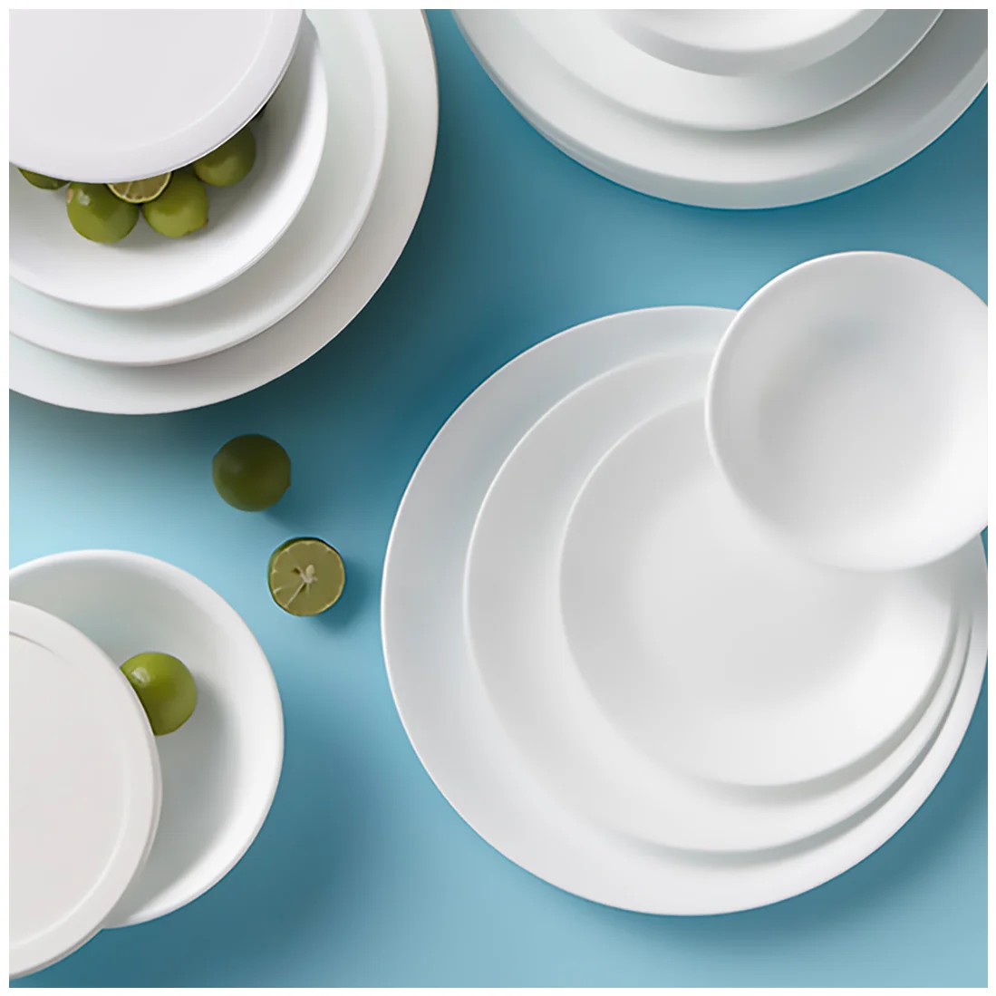 Corelle 66-Piece Winter Frost White Glass Dinnerware Set (Service for 12) - UZIS Sports