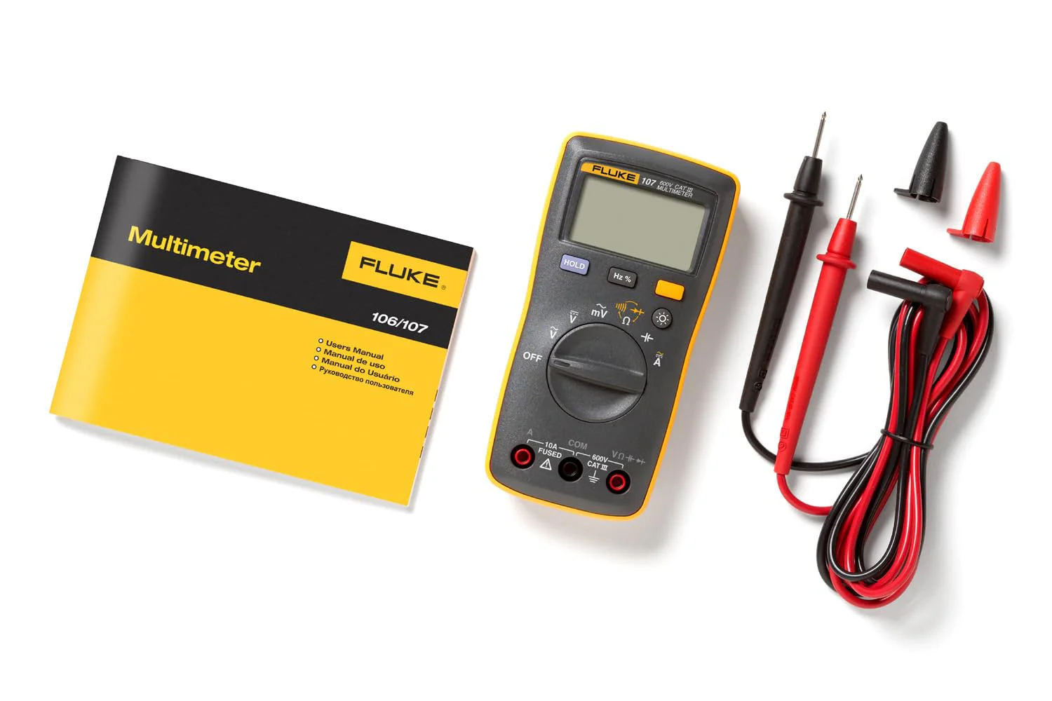 Fluke 107 AC/DC Current Handheld Digital Multimeter - UZIS Sports