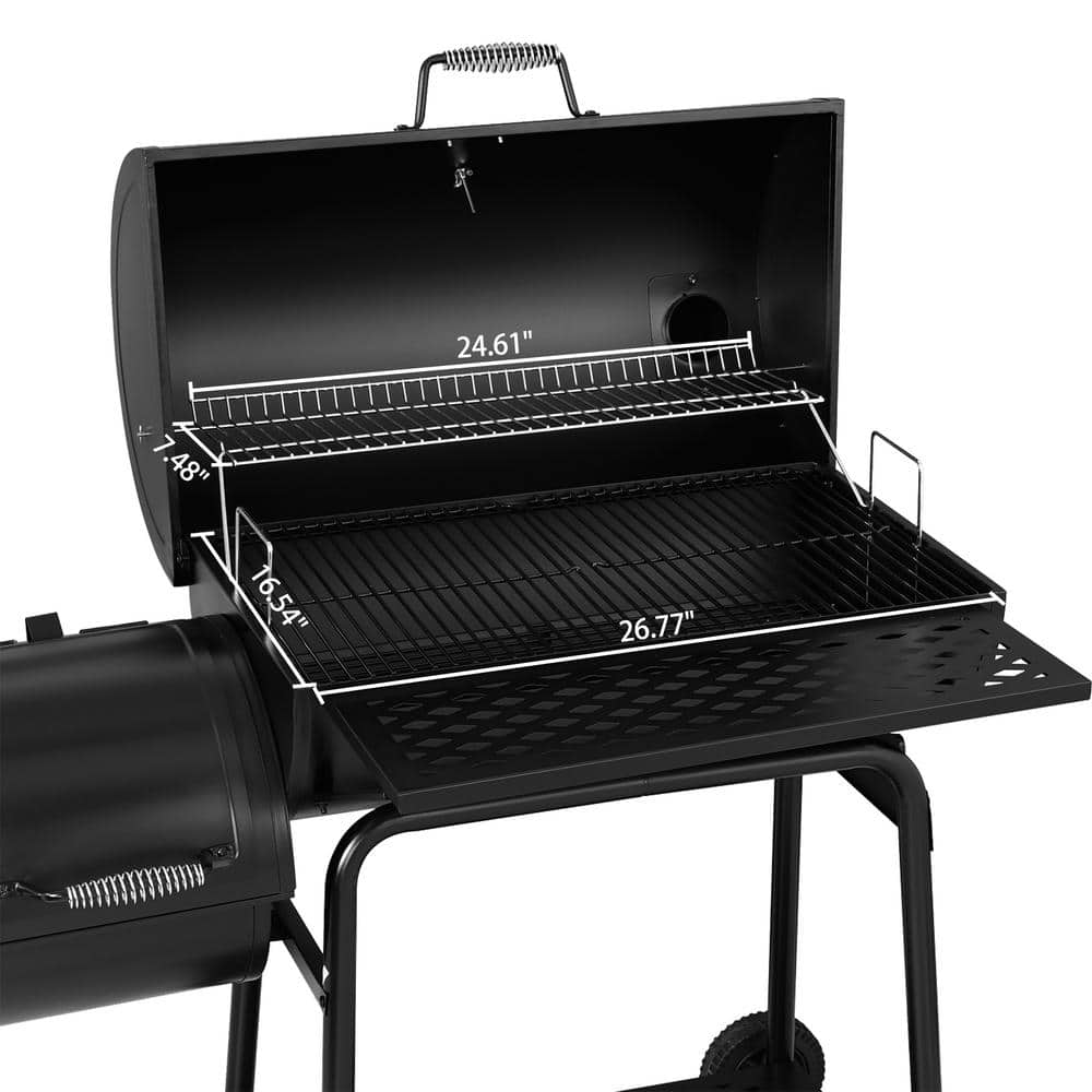 Royal Gourmet 30 in. Charcoal Grill with Offset Smoker CC1830F - UZIS Sports