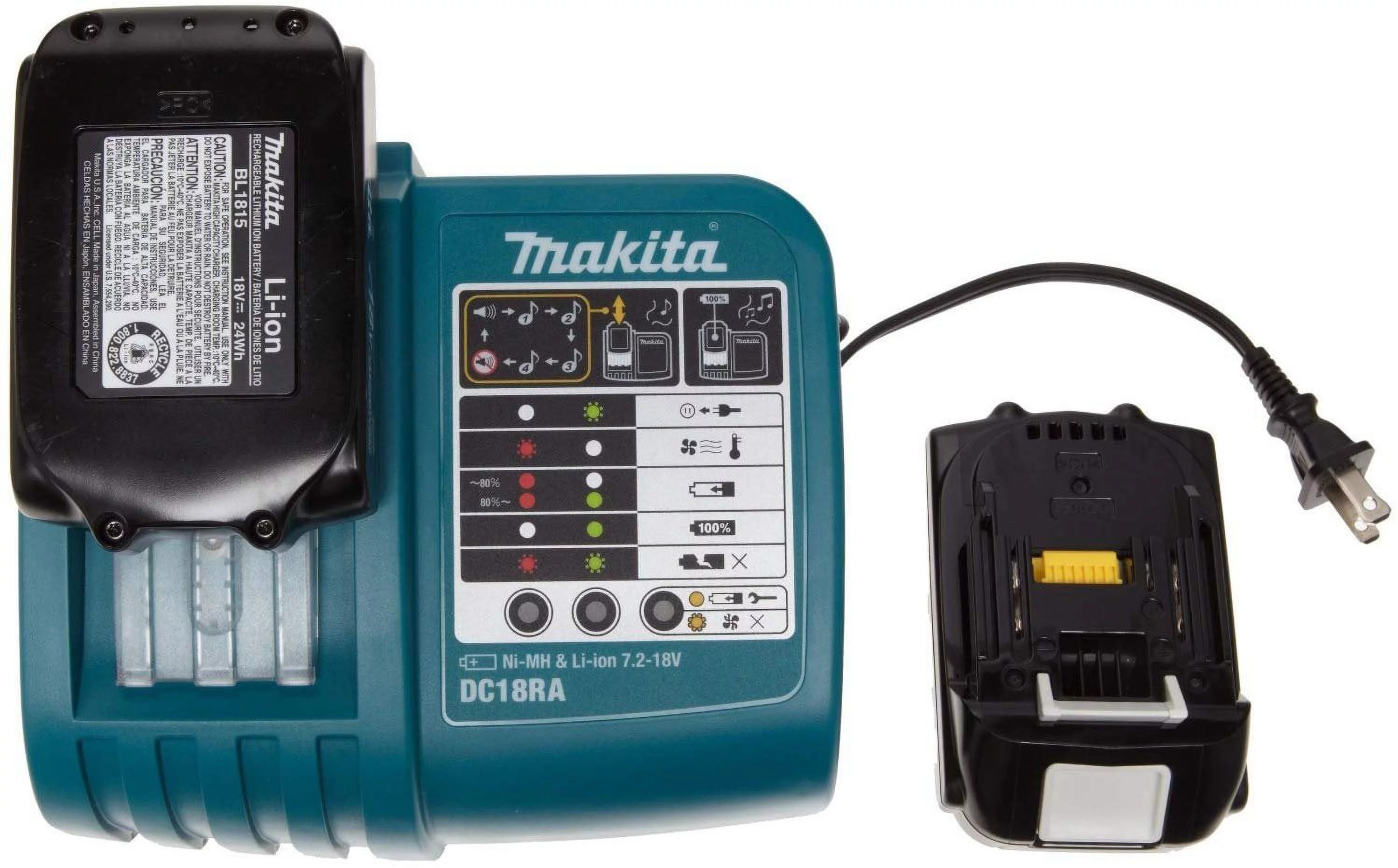 Makita LCT200W 18-Volt Compact Lithium-Ion Cordless Combo Kit, 2-Piece Discontinued by Manufacturer - UZIS Sports