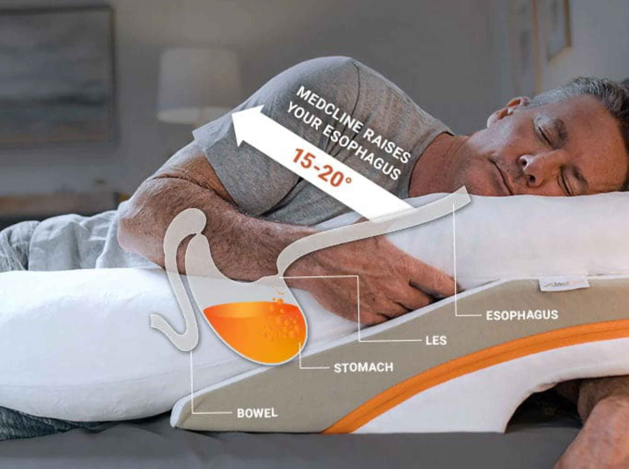 MedCline Reflux Relief System, size Large for heights 6'0+ - UZIS Sports