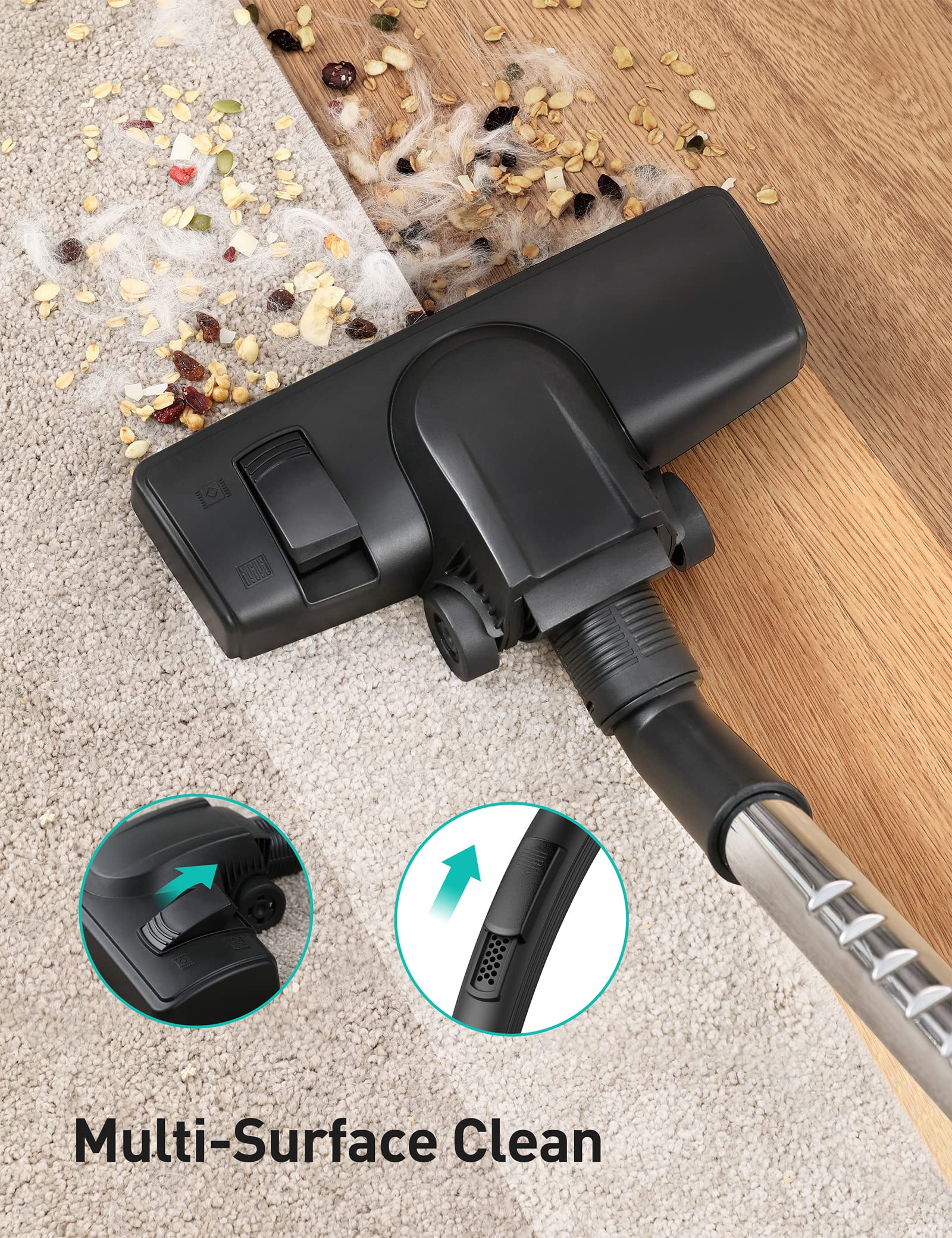 Aspiron 1200W Lightweight Bagless Vacuum Cleaner - UZIS Sports