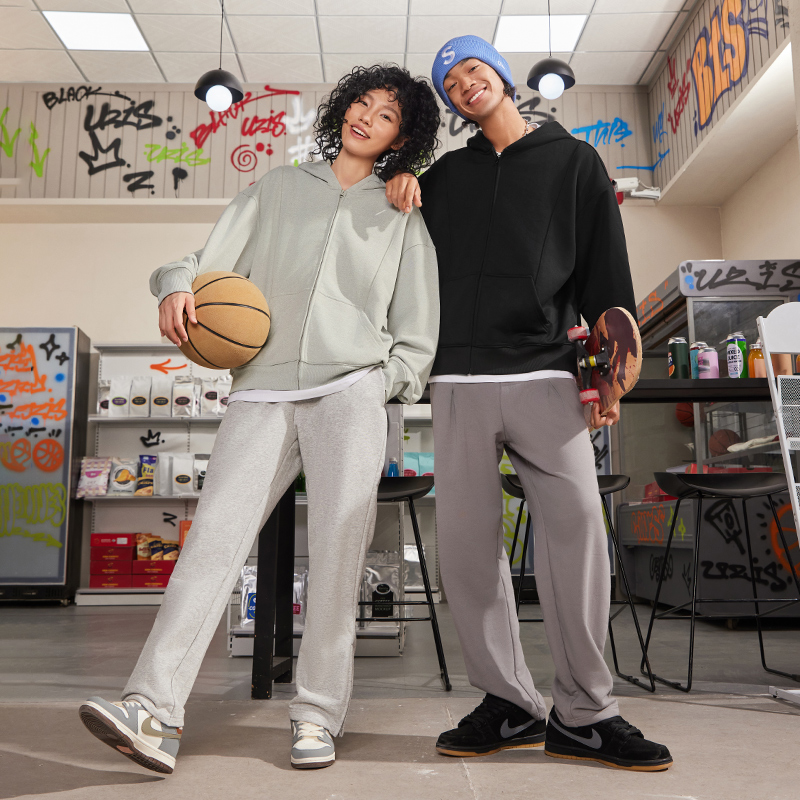 UZIS Endless Series Athletic Hoodie - Full-Zip Loose Fit Basketball Outerwear - UZIS Sports