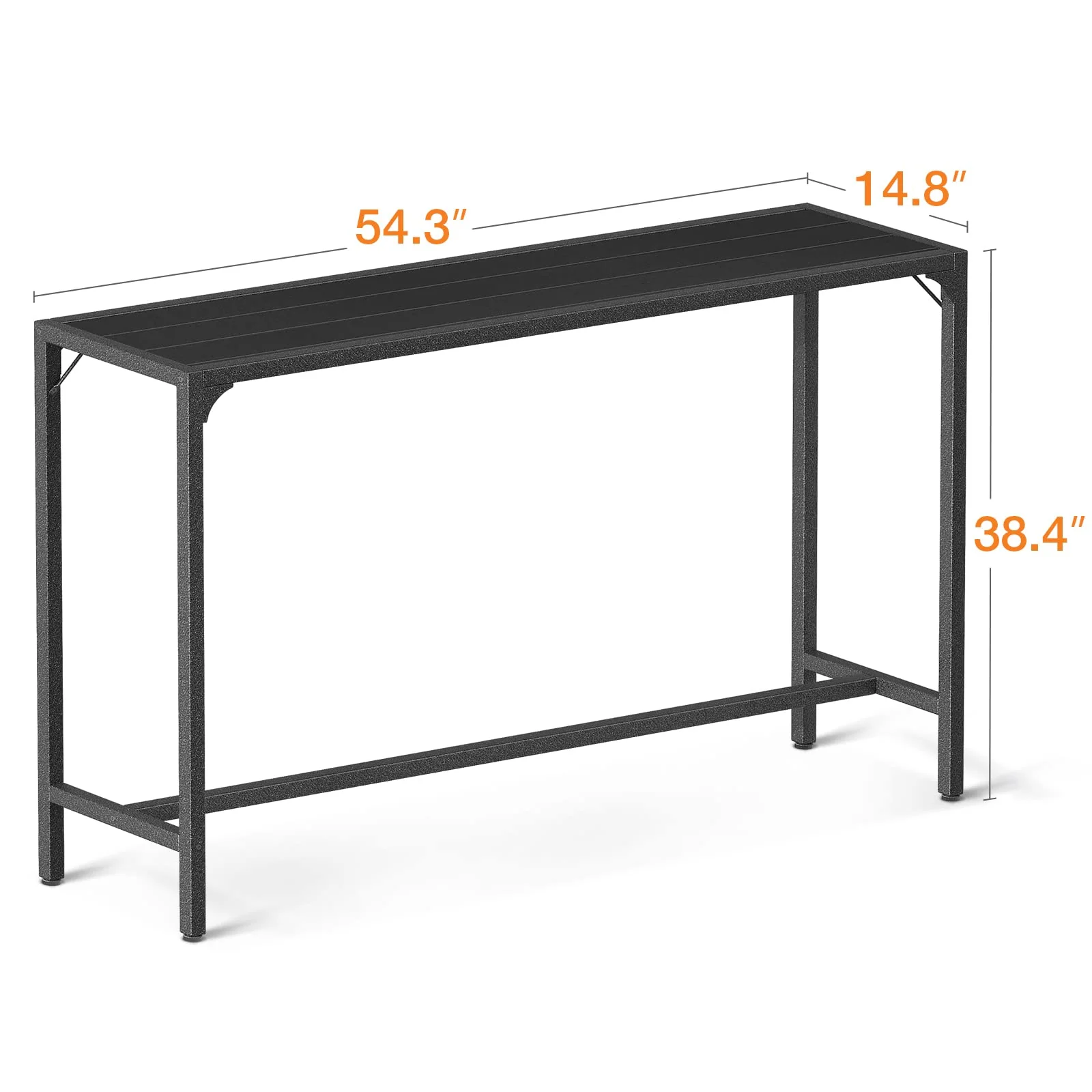 ODK 55 Inch Outdoor Bar Table for Hot Tub, Garden - UZIS Sports