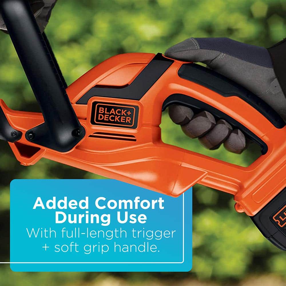 BLACK+DECKER 40V MAX Cordless Battery Powered Hedge Trimmer Kit with (1) 1.5Ah Battery & Charger LHT2436 - UZIS Sports
