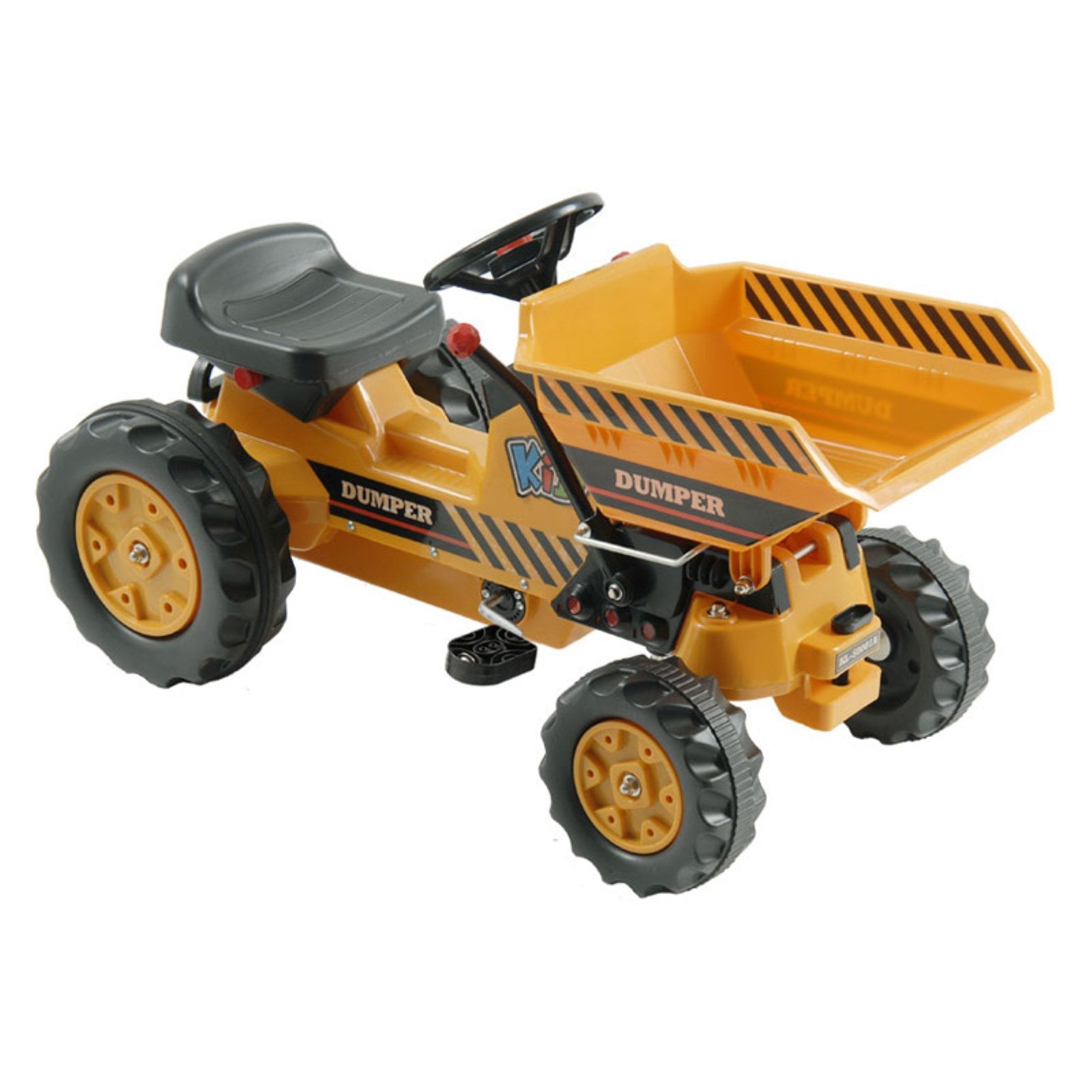 Kalee Kids Pedal Tractor with Dump Bucket Pedal Riding Toy Yellow - UZIS Sports
