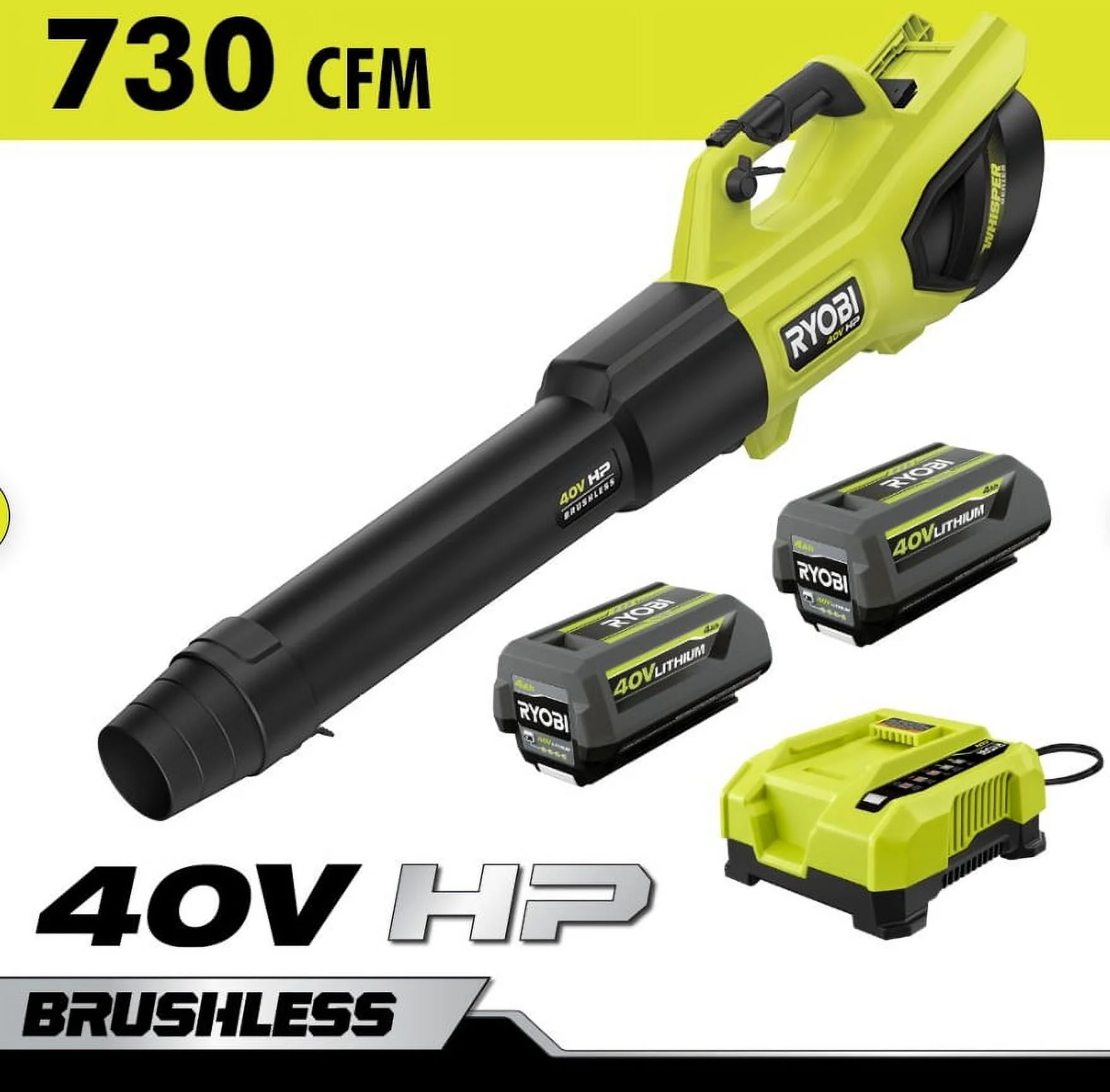Ryobi 40V Cordless Jet Fan Blower RY404100 - UZIS Sports