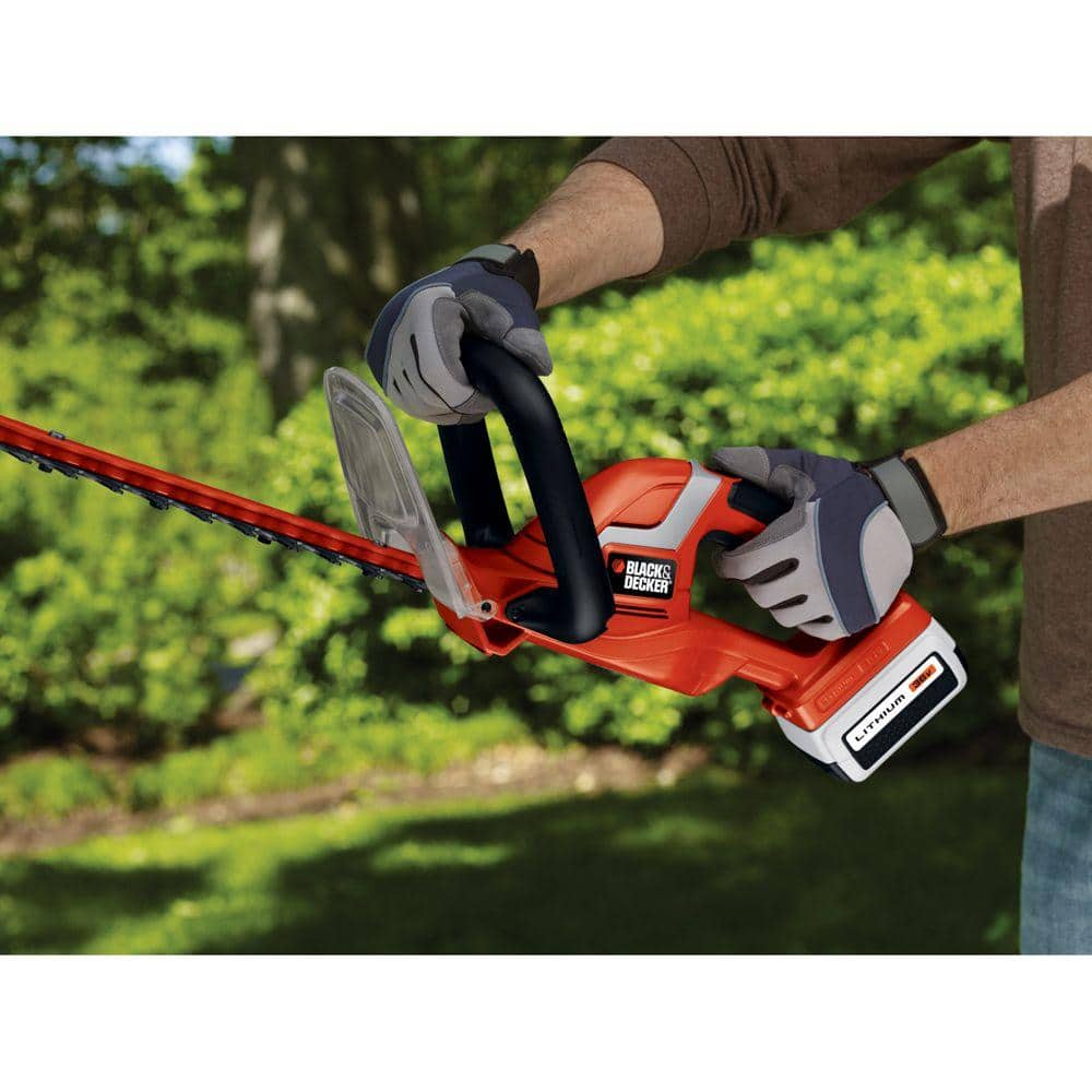 BLACK+DECKER 40V MAX Cordless Battery Powered Hedge Trimmer Kit with (1) 1.5Ah Battery & Charger LHT2436 - UZIS Sports