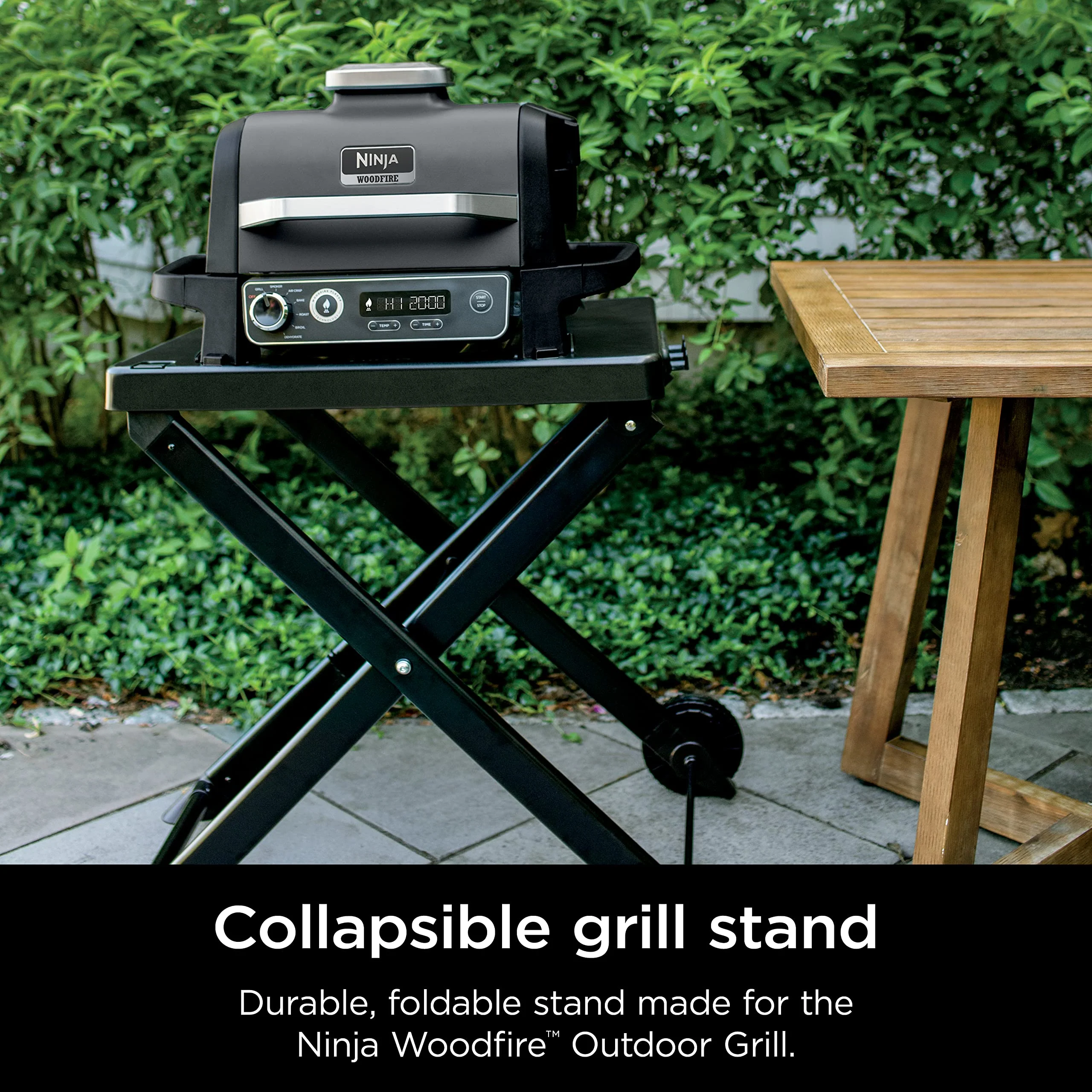 Ninja XSKSTAND Woodfire Collapsible Outdoor Grill Stand - UZIS Sports