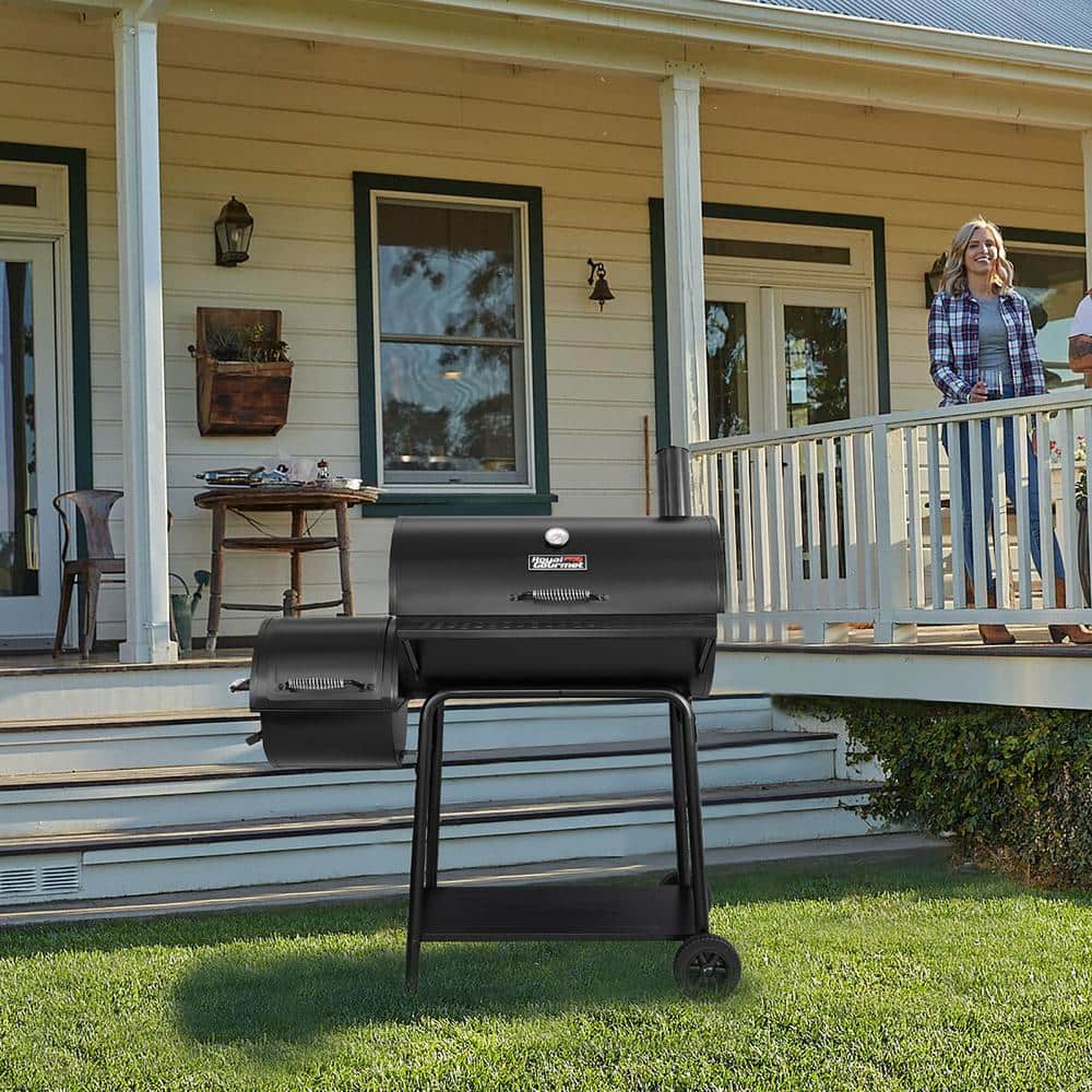 Royal Gourmet 30 in. Charcoal Grill with Offset Smoker CC1830F - UZIS Sports