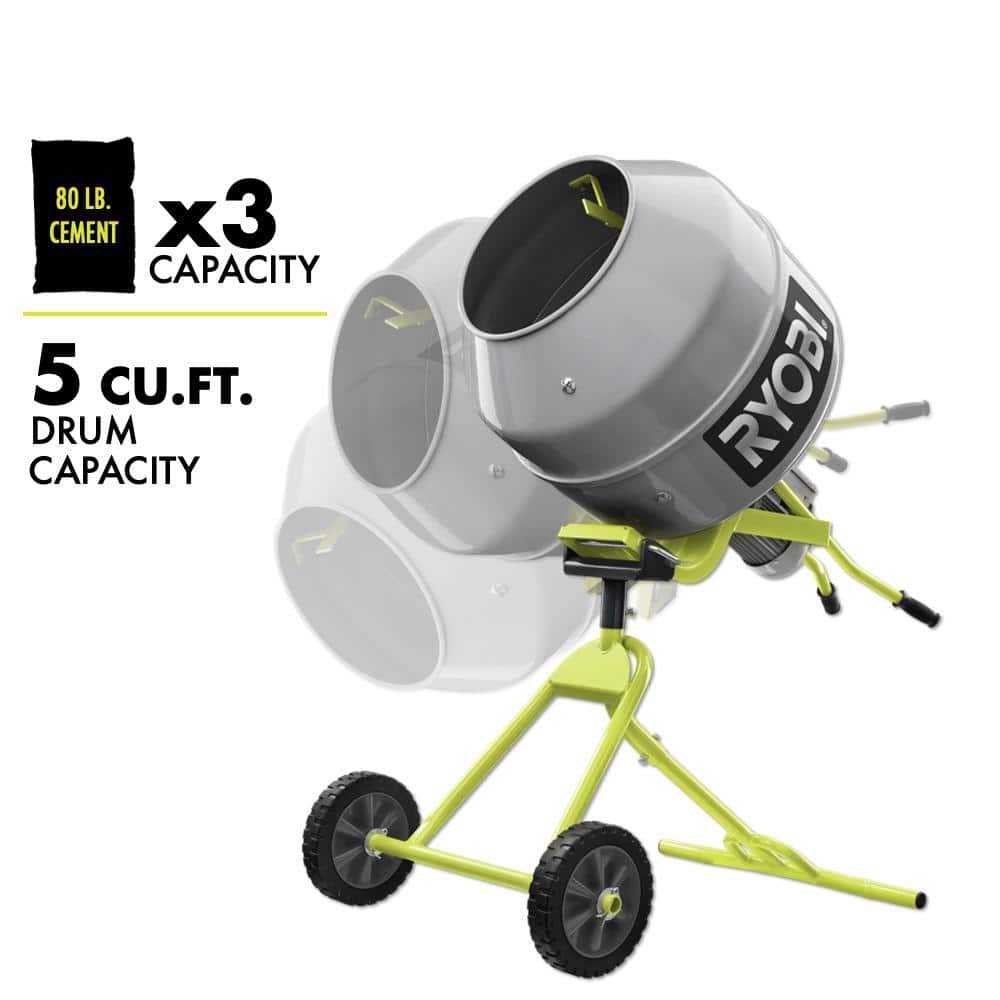 5.0 cu. ft. Portable Concrete Mixer RMX001 - UZIS Sports