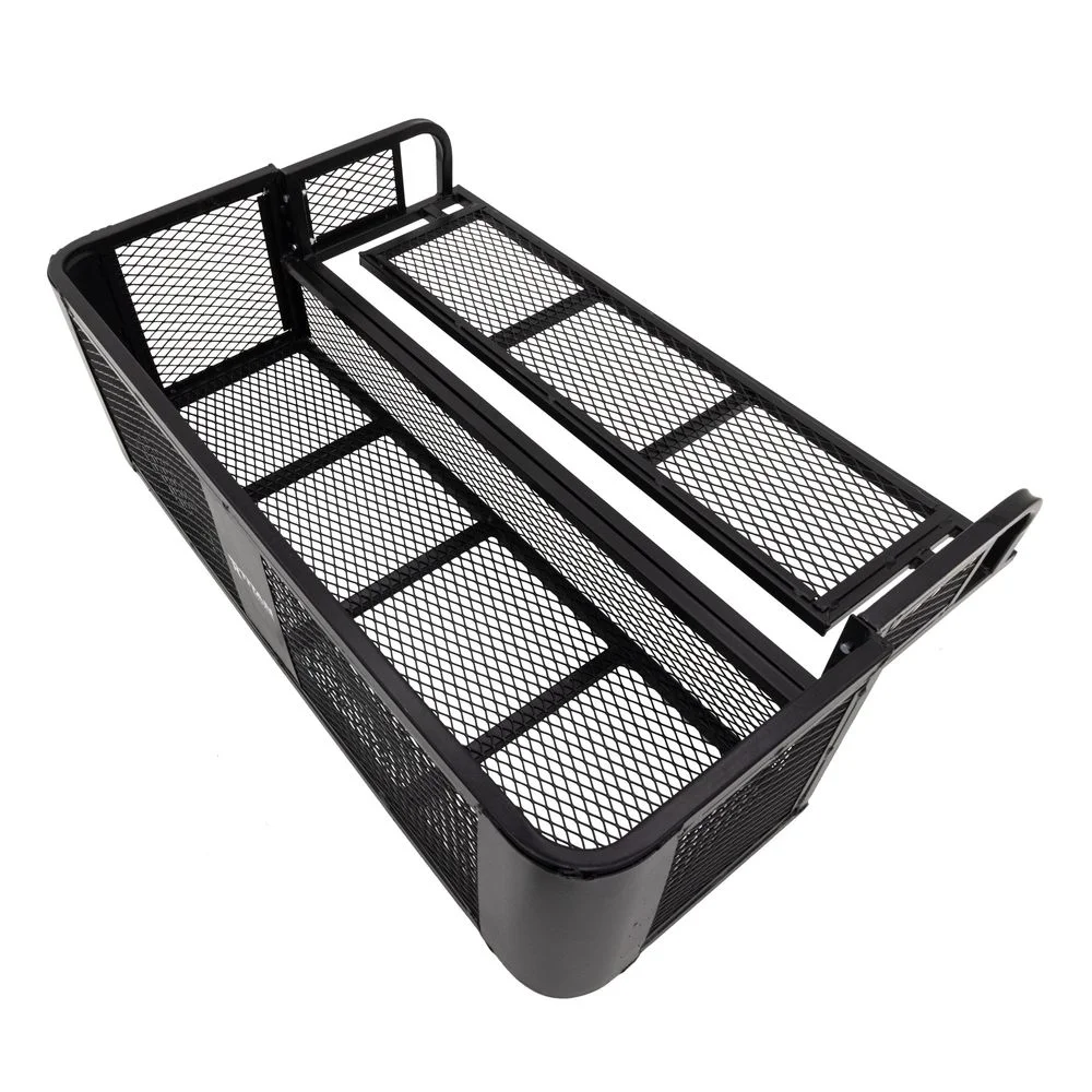 Titan Ramps Universal ATV/UTV Rear Drop Cargo Basket Rack - 150 lb. Capacity - UZIS Sports