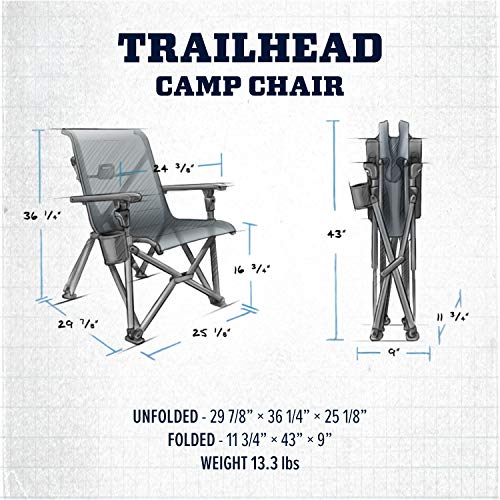 YETI Trailhead Collapsible Chair Charcoal - UZIS Sports