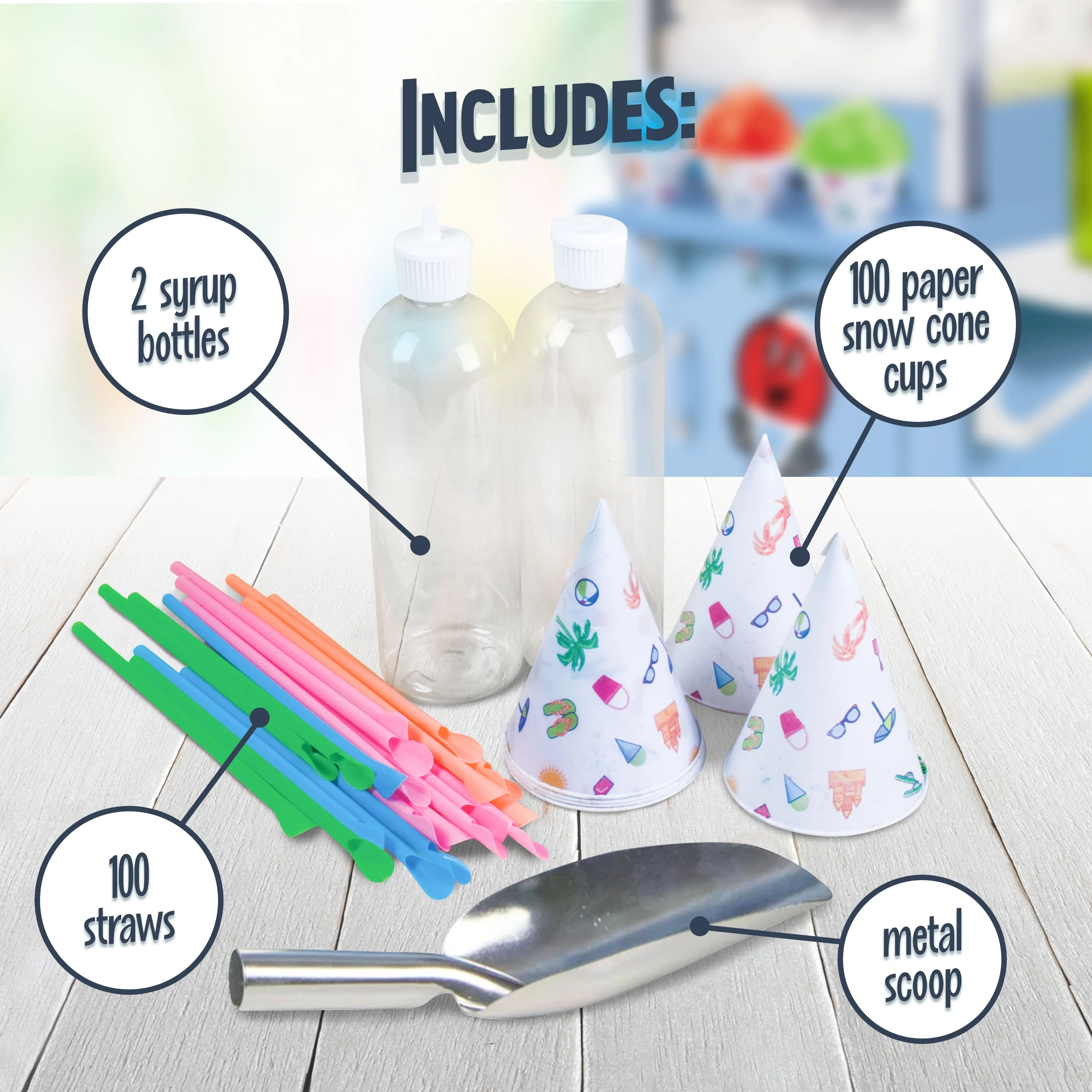 Nostalgia  54 in. Old Fashioned Snow Cone Cart - UZIS Sports