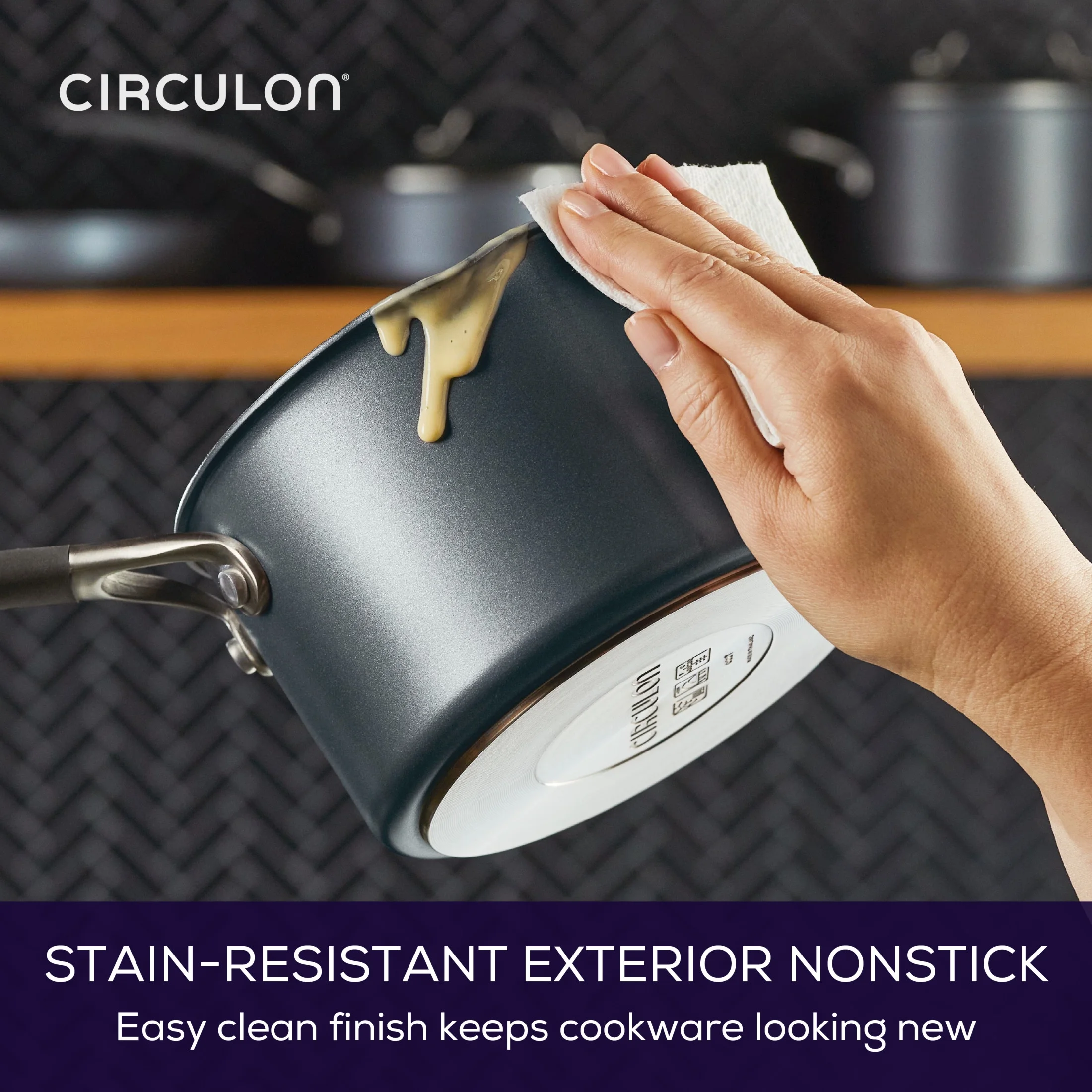 Circulon ScratchDefense 8 Piece Nonstick Induction Pots and Pans Set, Graphite - UZIS Sports