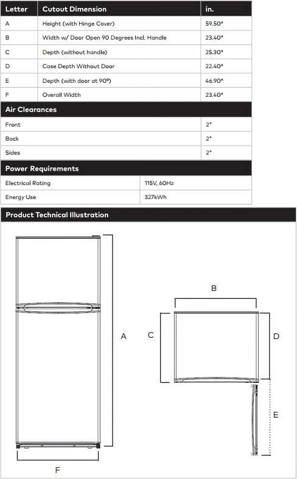 Haier HA10TG21SS 24 Top Freezer Refrigerator with 9.8 cu. ft. Total Capacity Frost-Free and Glass Shelves in Stainless - UZIS Sports