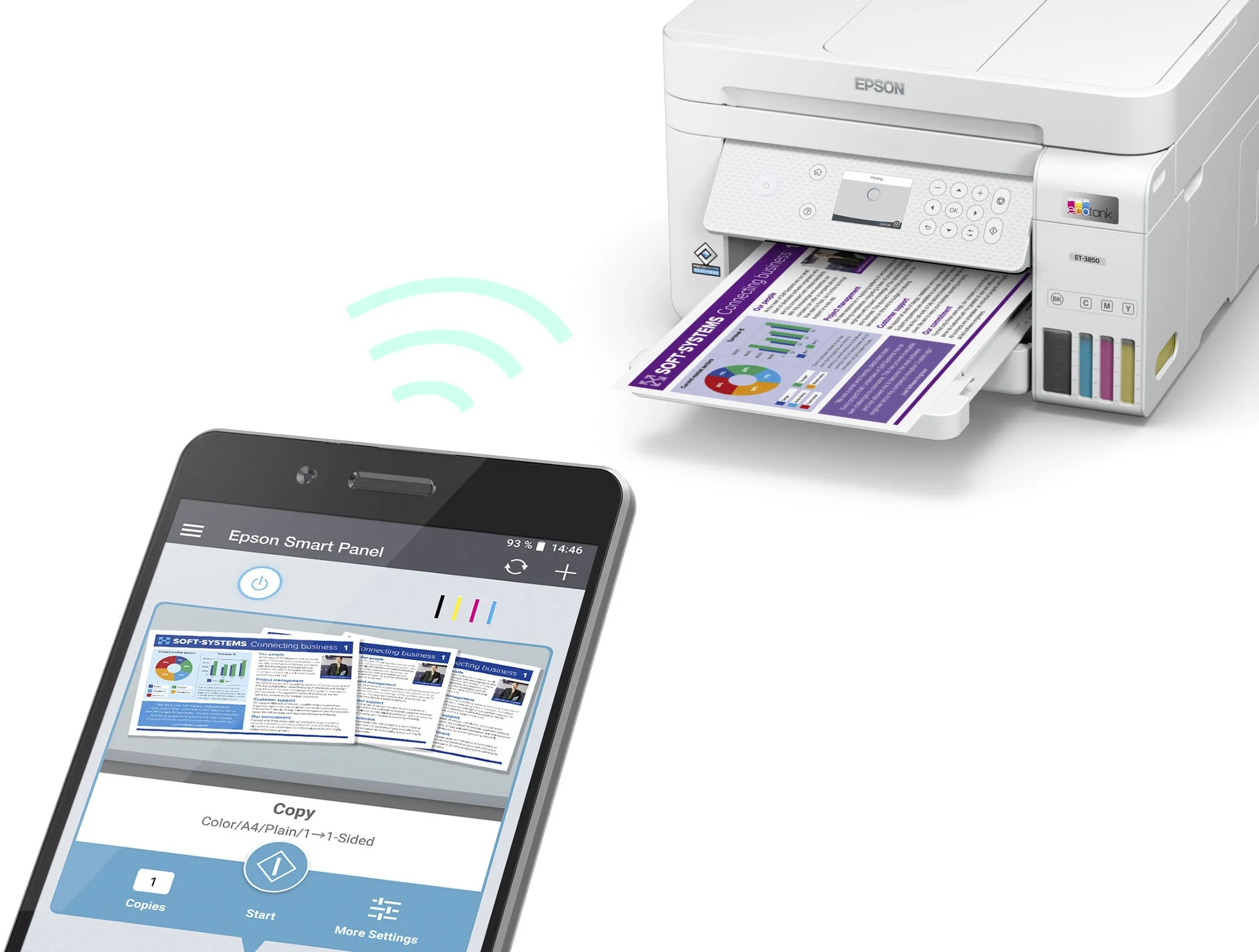 Epson EcoTank-3850 Special Edition All-in-One Printer with Bonus Black Ink - UZIS Sports