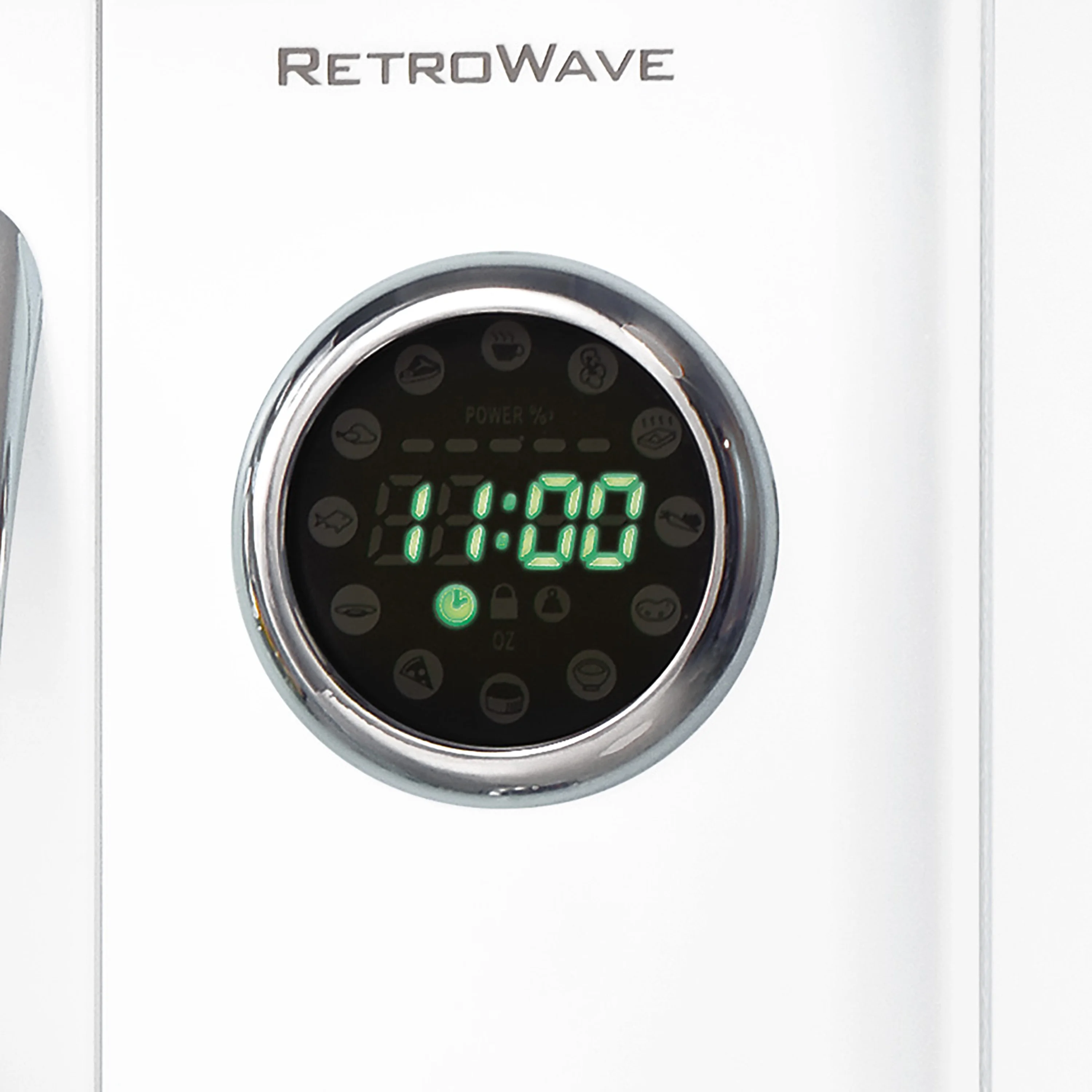 Nostalgia Retro Microwave for Countertop 0.9 cu ft Vintage Microwave, White - UZIS Sports