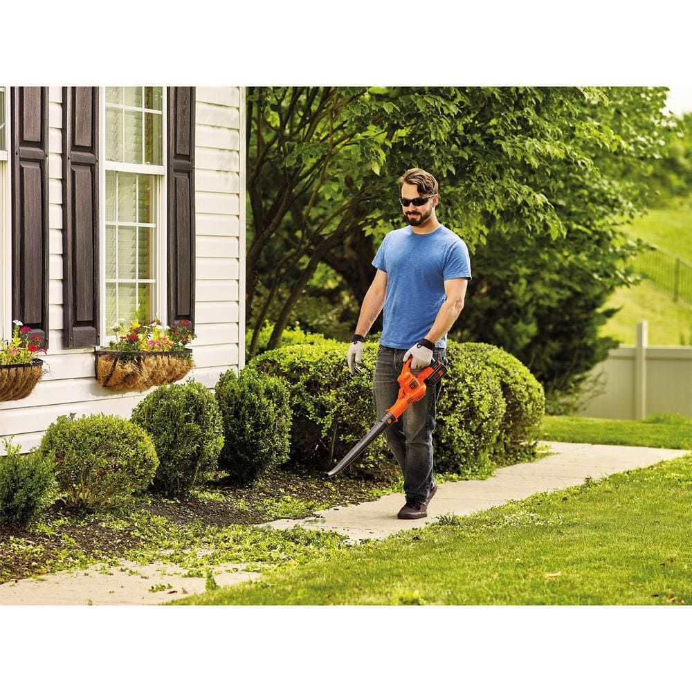 BLACK+DECKER 40V MAX 125 MPH 90 CFM Cordless Battery Powered Handheld Leaf Blower Kit with (1) 1.5Ah Battery & Charger LSW40C - UZIS Sports