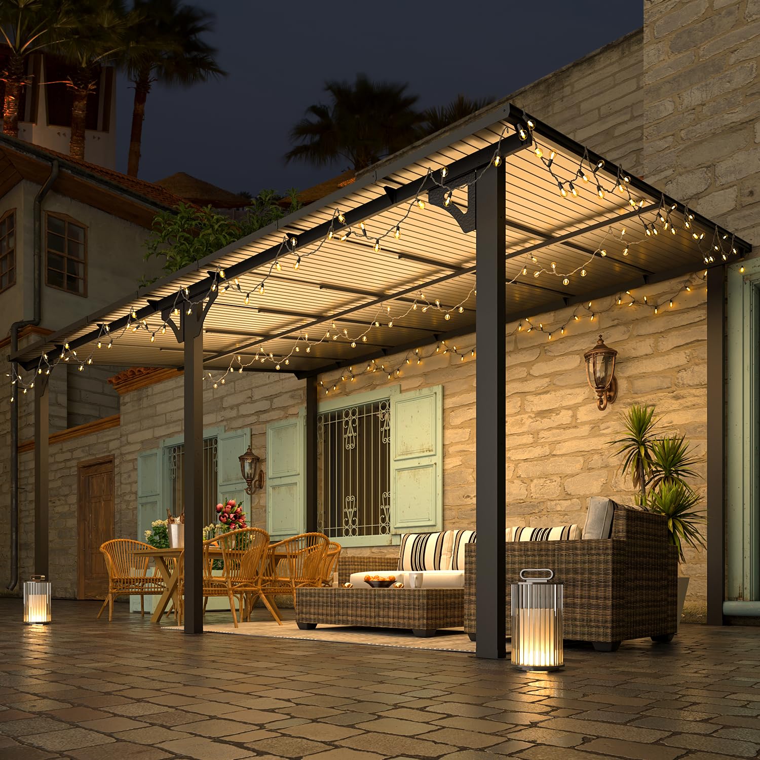 AECOJOY 14' x 10' Gazebo for Patio with Roof - UZIS Sports