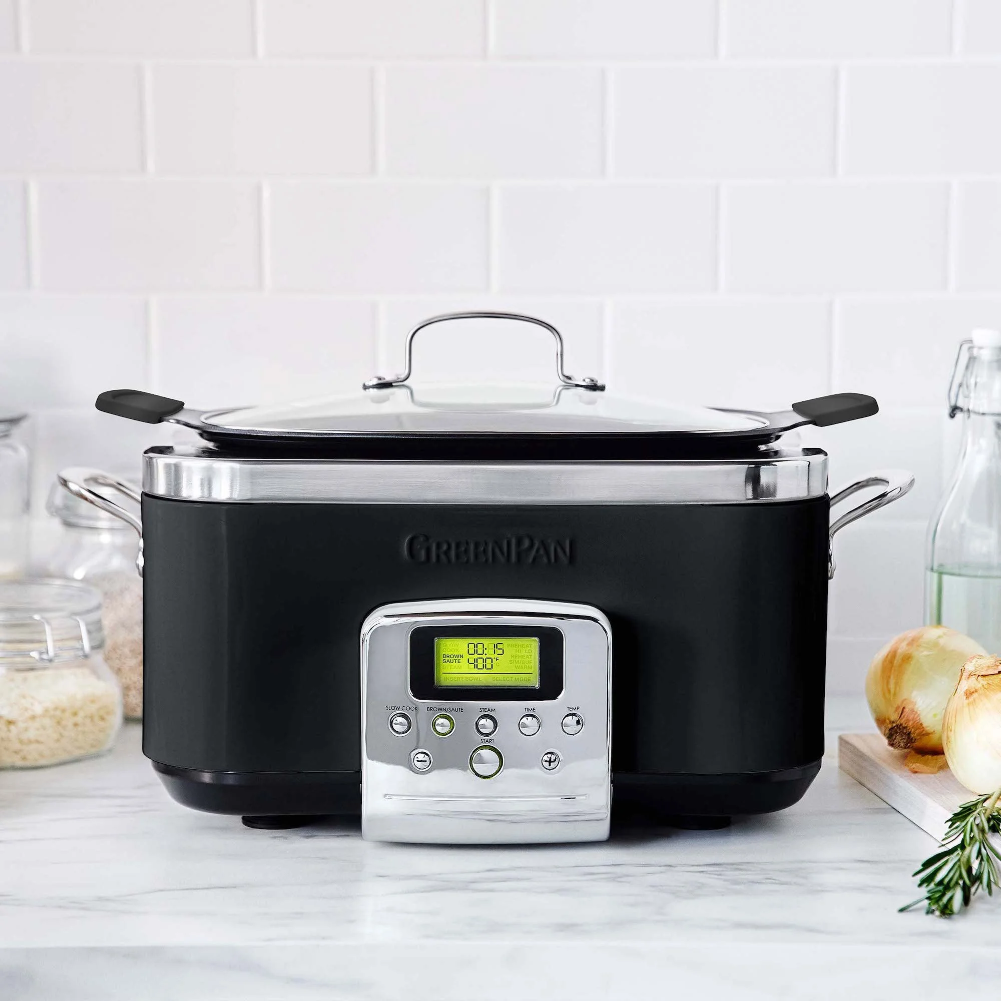Elite 8-In-1 Programmable 6QT Electric Slow Cooker by Greenpan - UZIS Sports