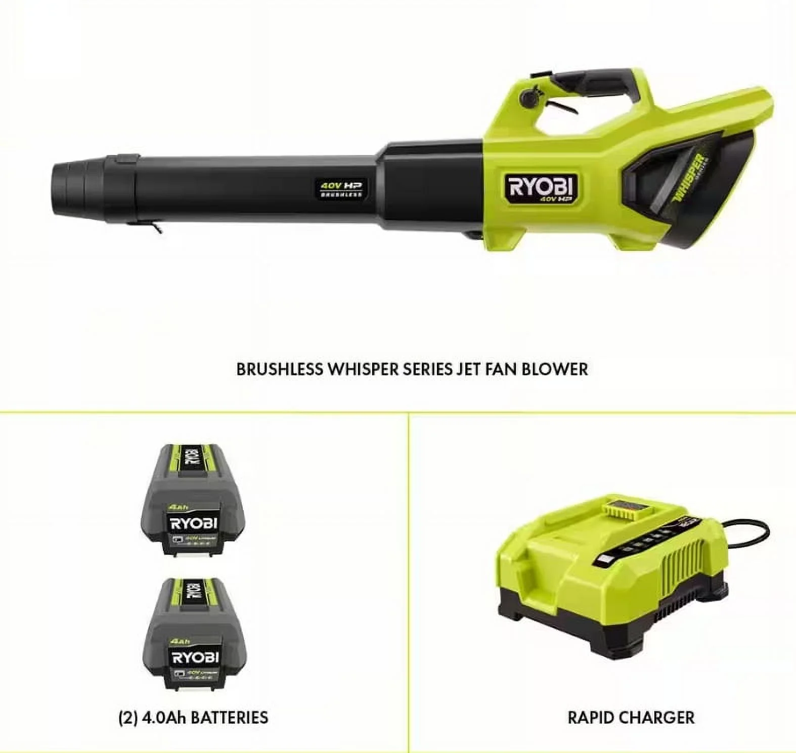 Ryobi 40V Cordless Jet Fan Blower RY404100 - UZIS Sports