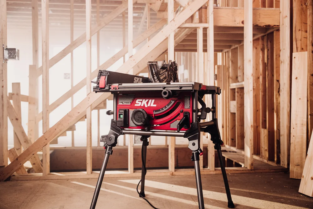 SKIL Jobsite Table Saw With Integrated Foldable Stand, 10In., 15 Amp, 25-1/2