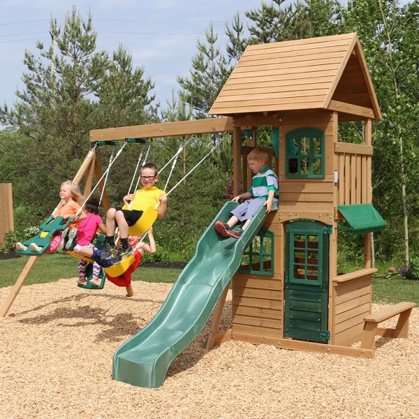 KidKraft Windale Fort Swing Set - UZIS Sports